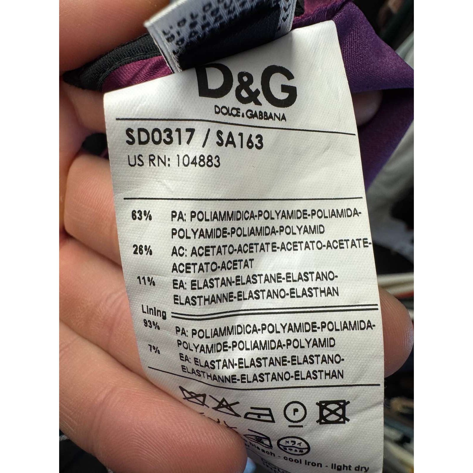 Dolce & Gabbana Dolce & Gabbana Purple Satin Sleeveless Dress Sz.40fr/L Size M / US 6-8 / IT 42-44 - 5 Thumbnail
