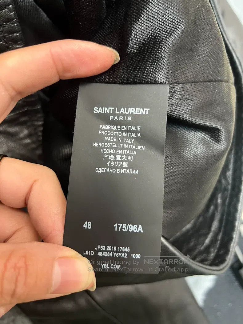 Saint Laurent Paris Saint Laurent Paris Sheepskin Motorcycle Leather Jacket Size US M / EU 48-50 / 2 - 5 Thumbnail