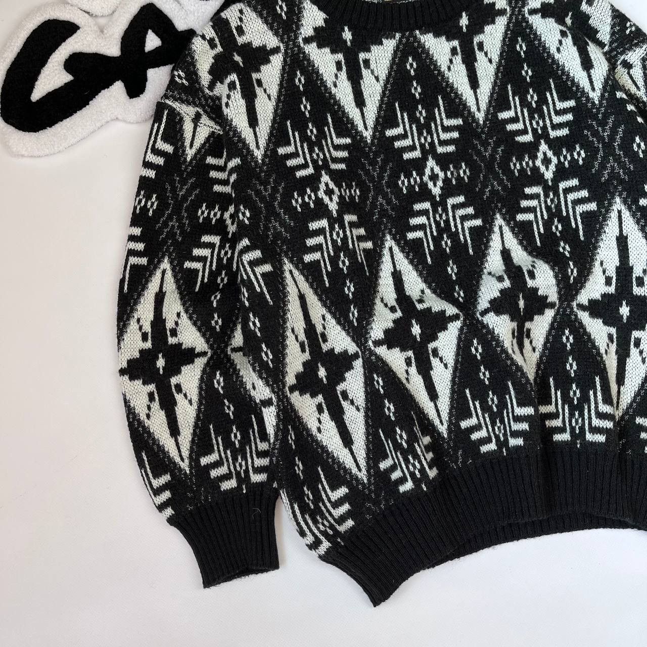 Vintage 90s Maser Knit Wool Ski Sweater Winter Sport Size US S / EU 44-46 / 1 - 3 Thumbnail