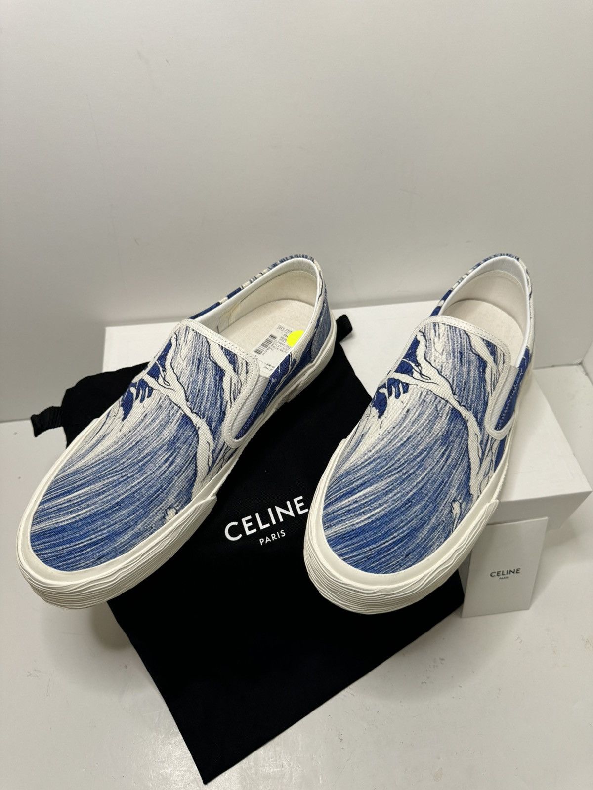 Celine CELINE ELLIOT SLIP-ON IN WAVES PRINTED CANVAS Size US 10 / EU 43 - 2 Thumbnail