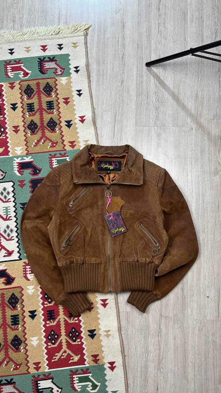 Vintage Vintage Suede Y2K Jacket NEW!!! Size S / US 4 / IT 40 - 1 Thumbnail