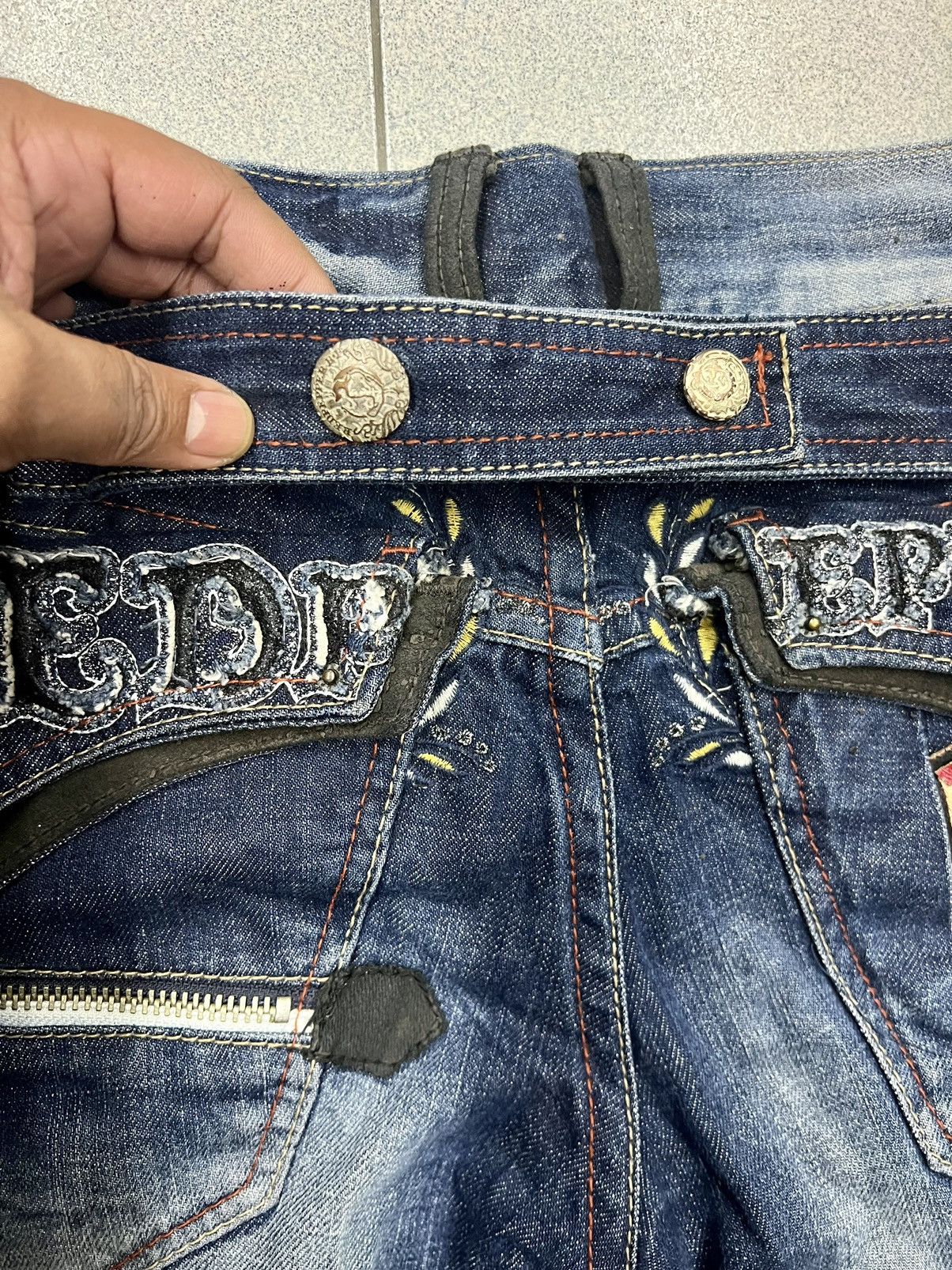 Hysteric Glamour Redpepper Seditionaries Distressed Jeans Size US 32 / EU 48 - 18 Thumbnail
