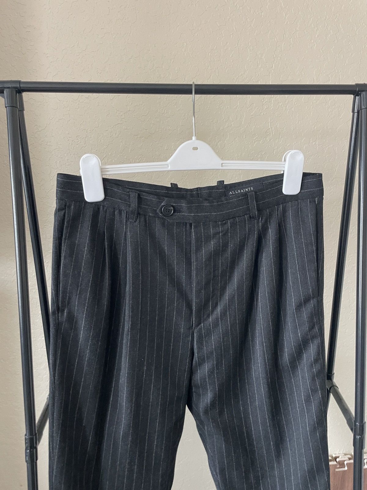 Allsaints Dabin Trouser Tapered Cropped Fit w/ Cuffs Size US 34 / EU 50 - 2 Thumbnail
