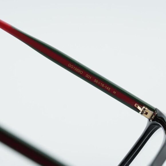 Gucci Gucci GG1989O 001 Square Eyeglasses - Black 56mm Size ONE SIZE - 7 Thumbnail
