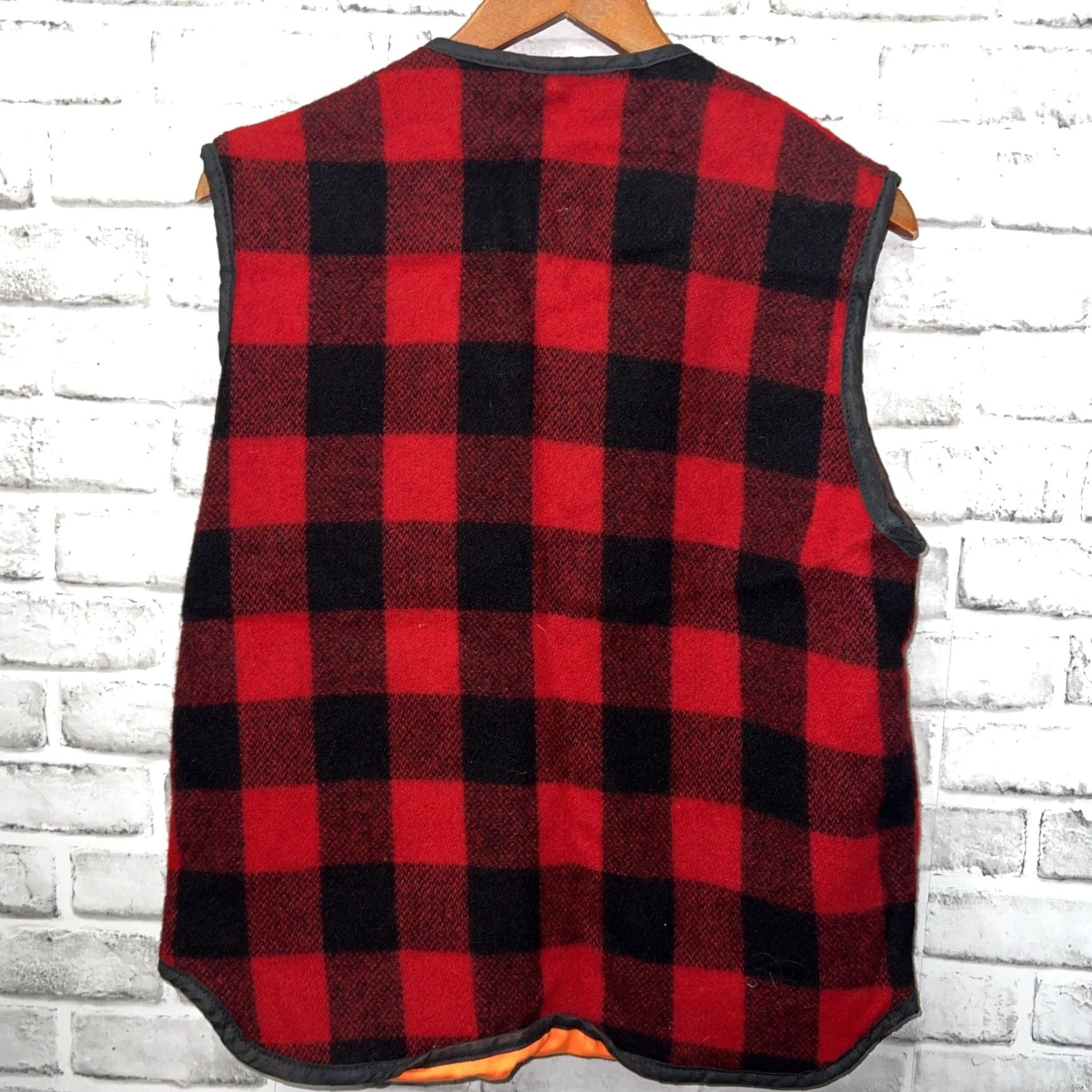Vintage VINTAGE Zerowear Red Plaid Wool Vest Snap Button Men’s Size M Size US M / EU 48-50 / 2 - 2 Thumbnail