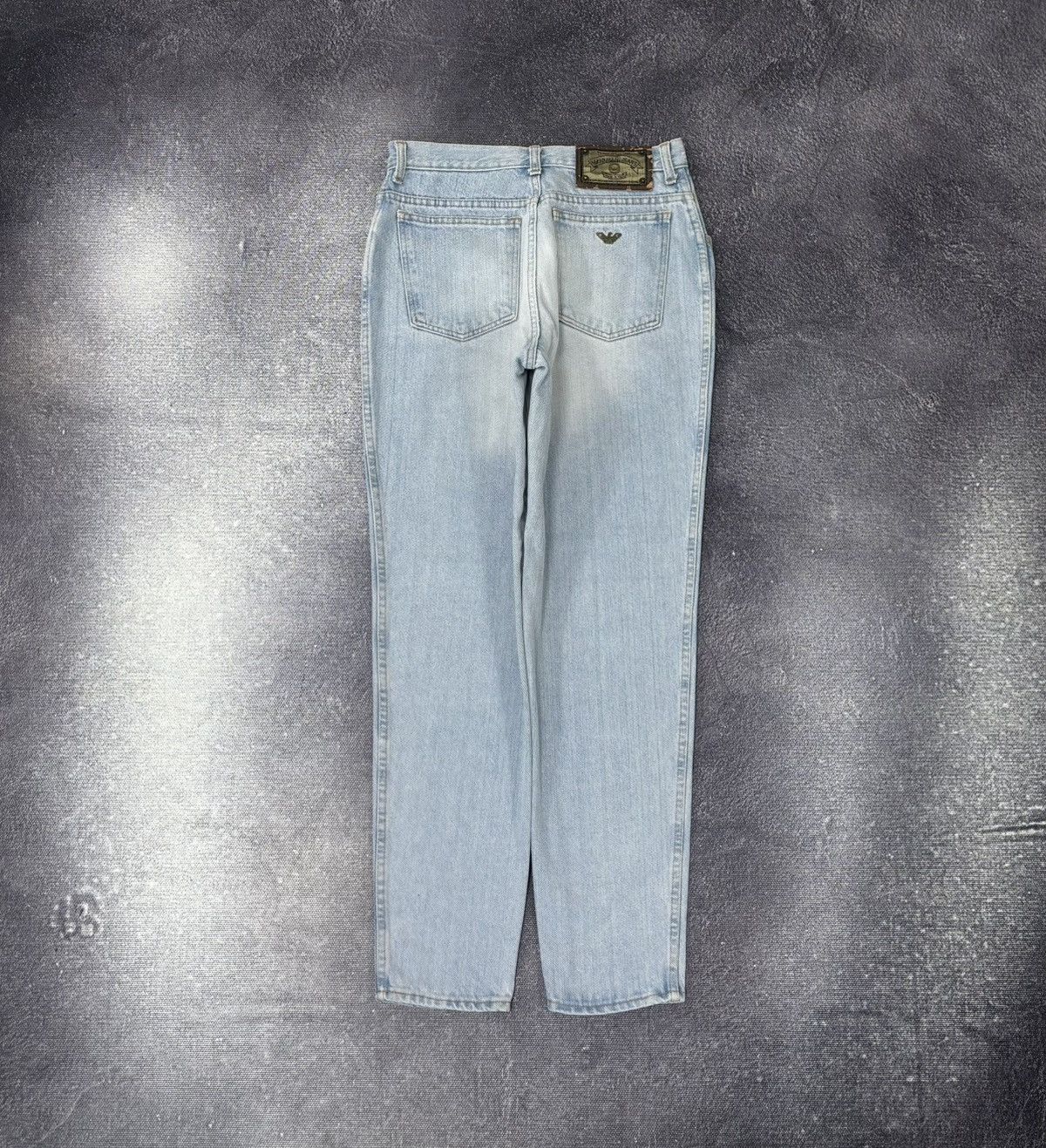 Armani Vintage Armani Jeans Women’s Faded Light Blue Denim Jeans Size 31" - 1 Thumbnail
