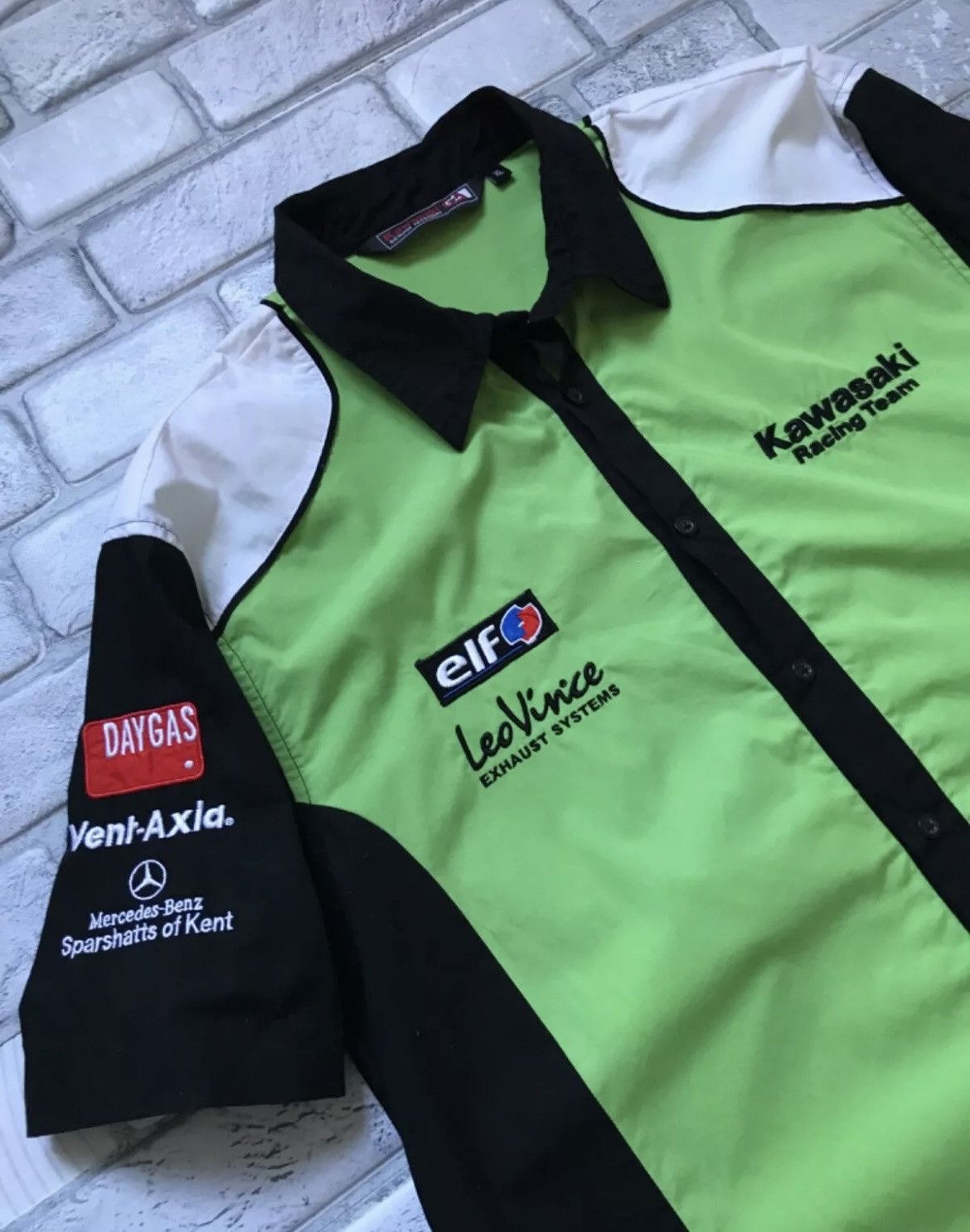 Vintage Kawasaki Racing Men's Shirt Size US XL / EU 56 / 4 - 3 Thumbnail