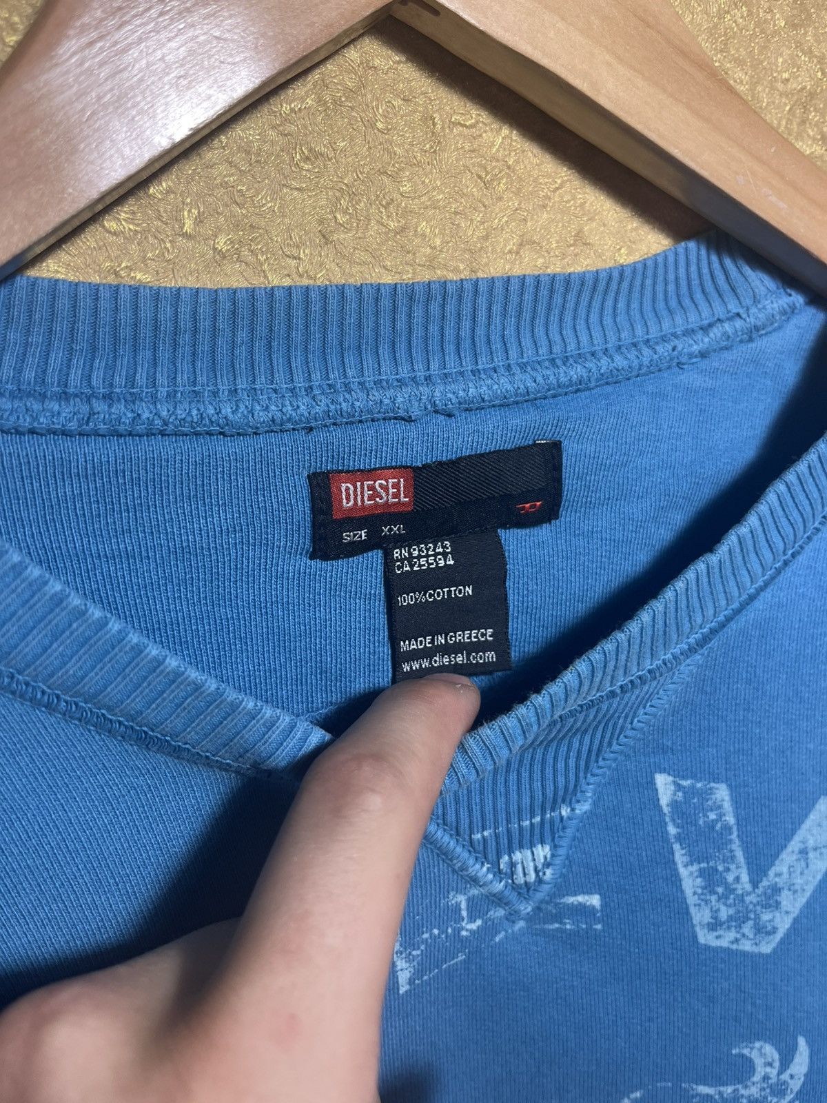 Diesel Diesel Vintage Sweatshirt Big Logo y2k Archive 90s Japanese Size US XXL / EU 58 / 5 - 7 Thumbnail