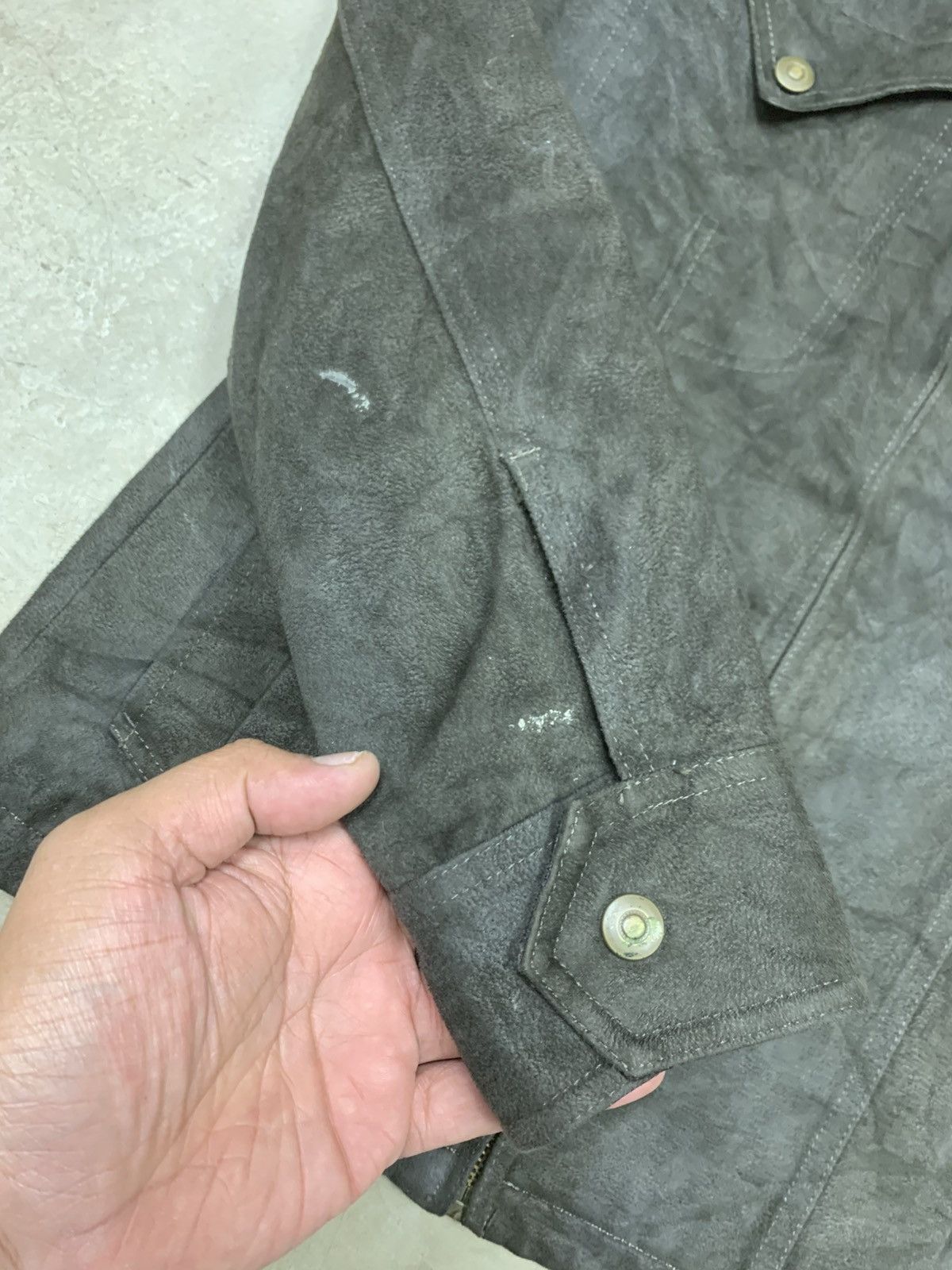 Tornado Mart Tornado Mart Suede Leather Punk Style Lace Up Jacket Size M / US 6-8 / IT 42-44 - 8 Thumbnail