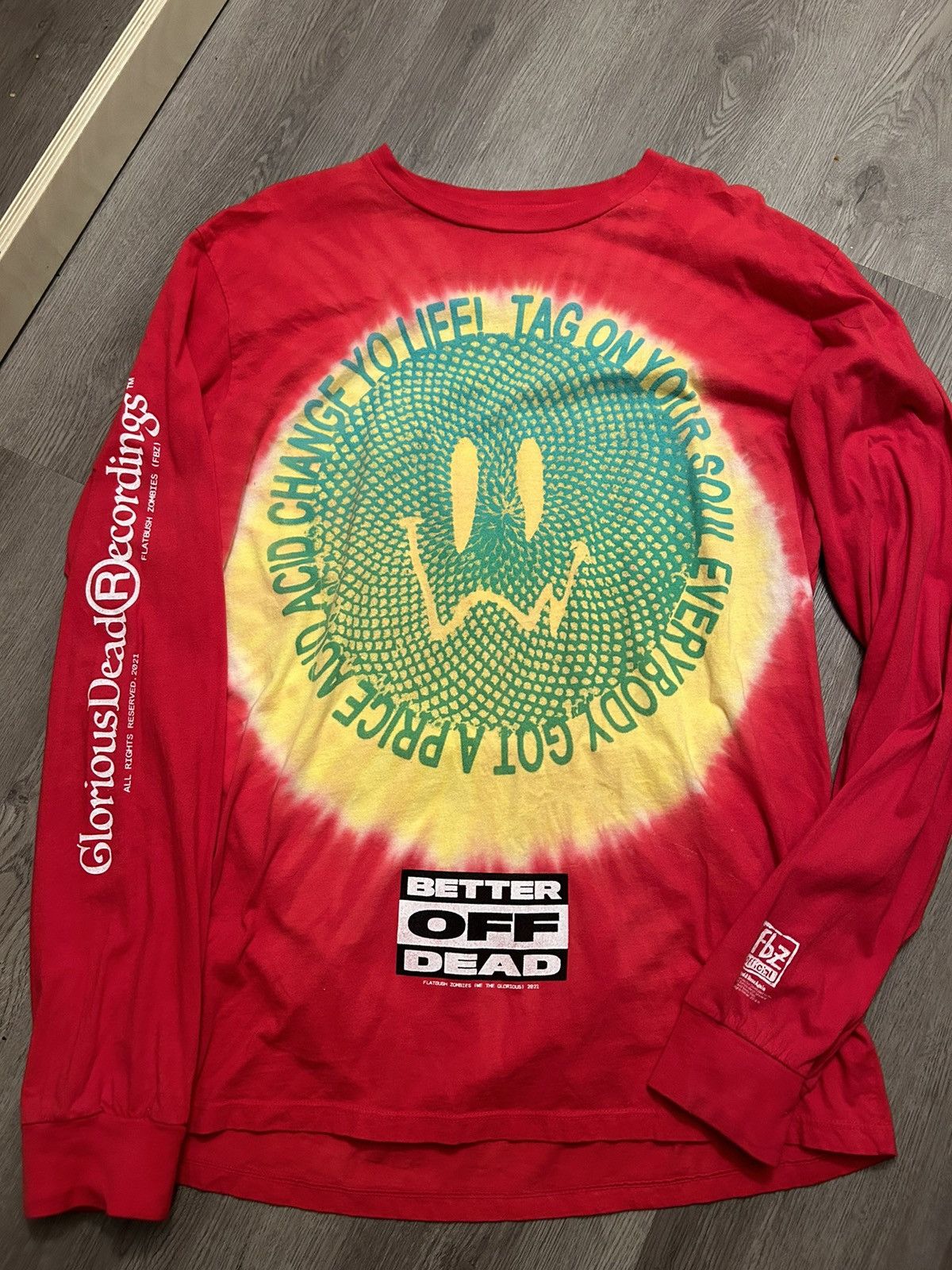 Flatbush Zombies Flatbush Zombies ACID Long Sleeve Size US XL / EU 56 / 4 - 1 Thumbnail