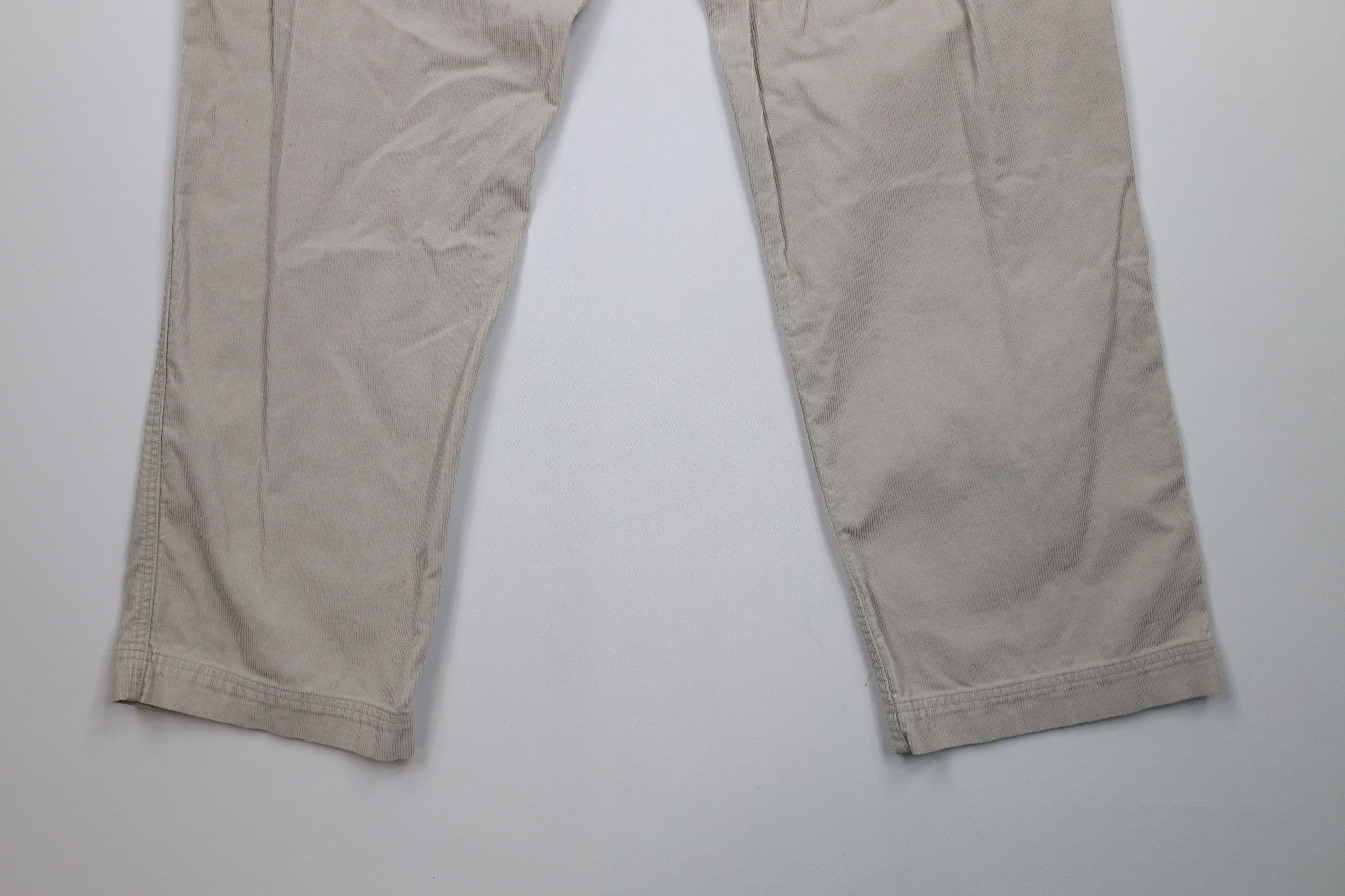 Eddie Bauer × Vintage Vintage 90s Eddie Bauer Wide Leg Corduroy Dungaree Pants Size US 38 / EU 54 - 14 Thumbnail