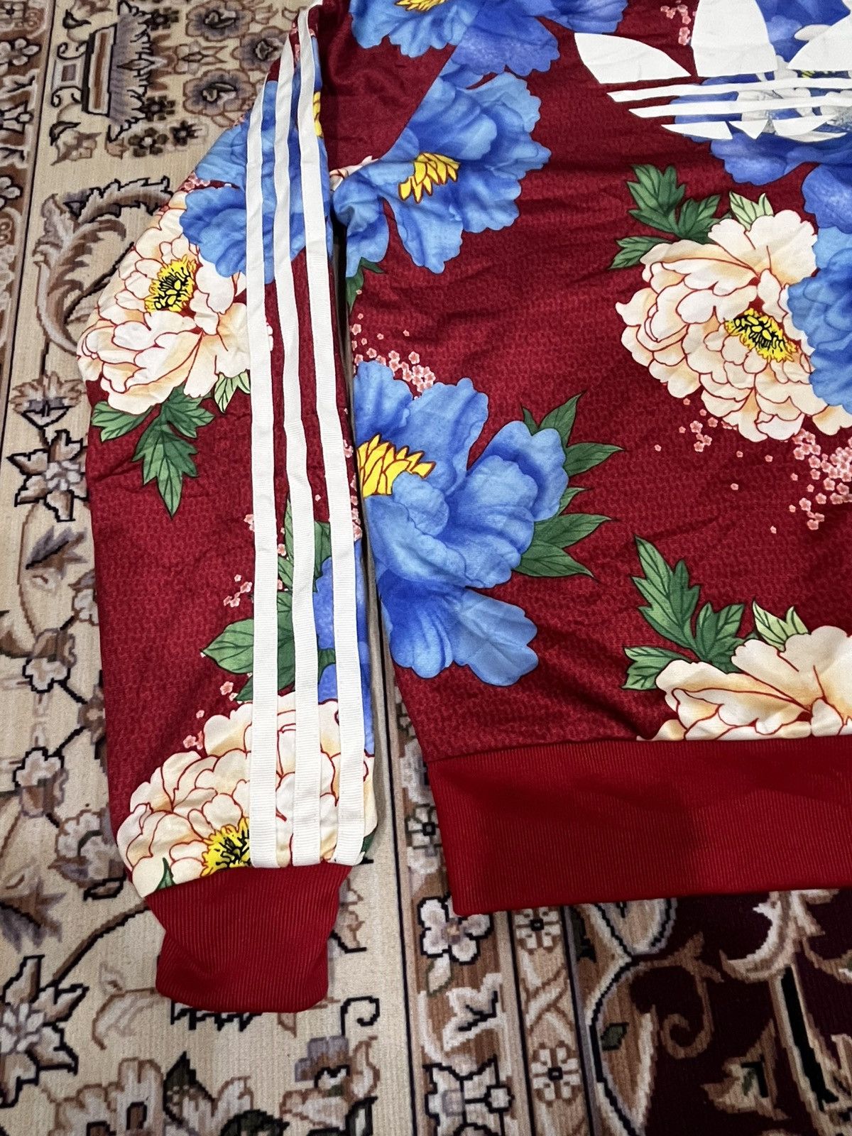 Adidas 🔥 Rare Adidas Chita Floral Jacket Size M / US 6-8 / IT 42-44 - 8 Thumbnail