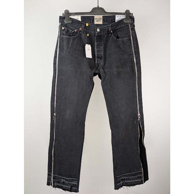 Gallery Dept. o1rshd1 Ready LA Flare Denim Jeans in Black Size US 32 / EU 48 - 1 Thumbnail