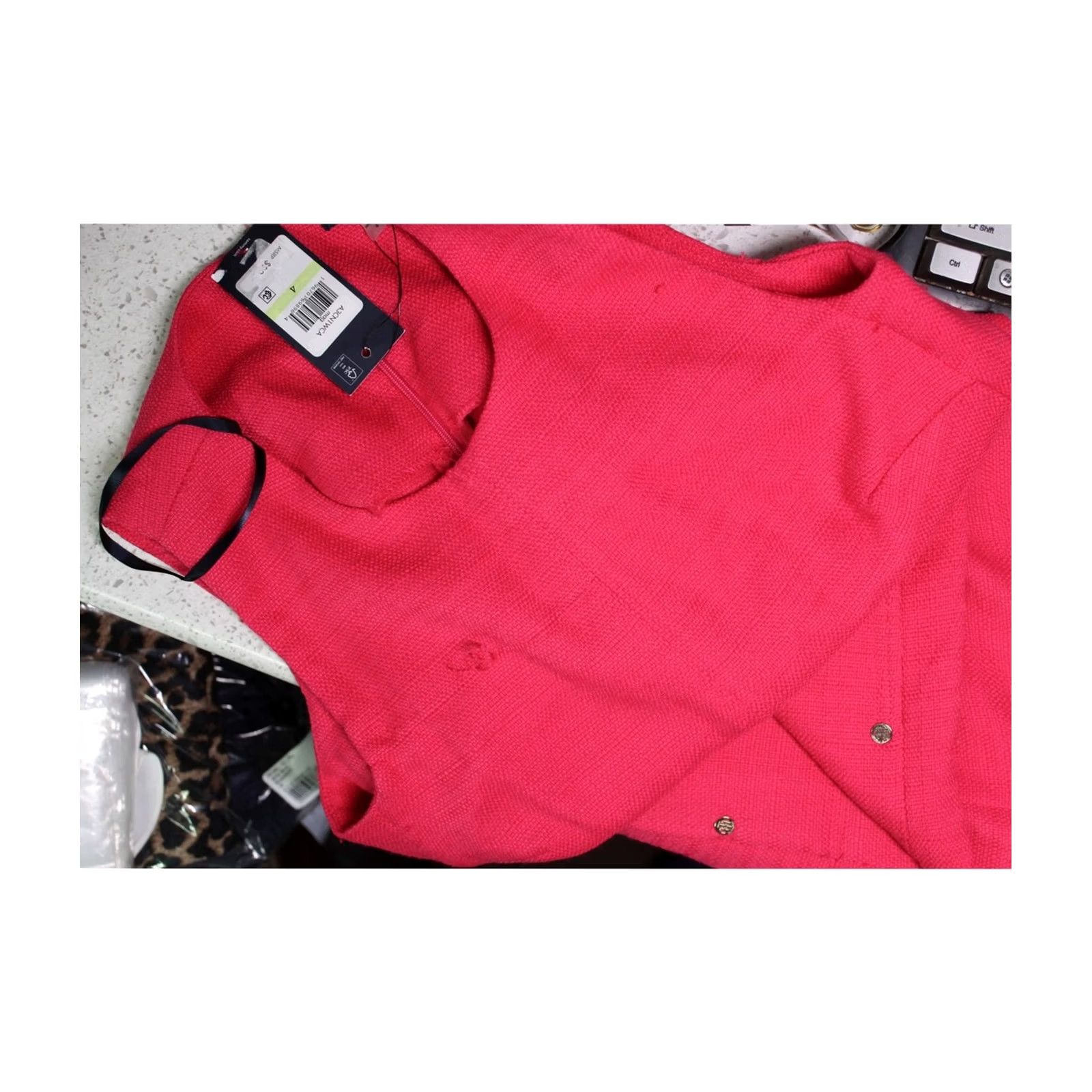 Tommy Hilfiger Tommy Hilfiger Womens Shift Dress, brghtpink, 4 Size S / US 4 / IT 40 - 2 Thumbnail