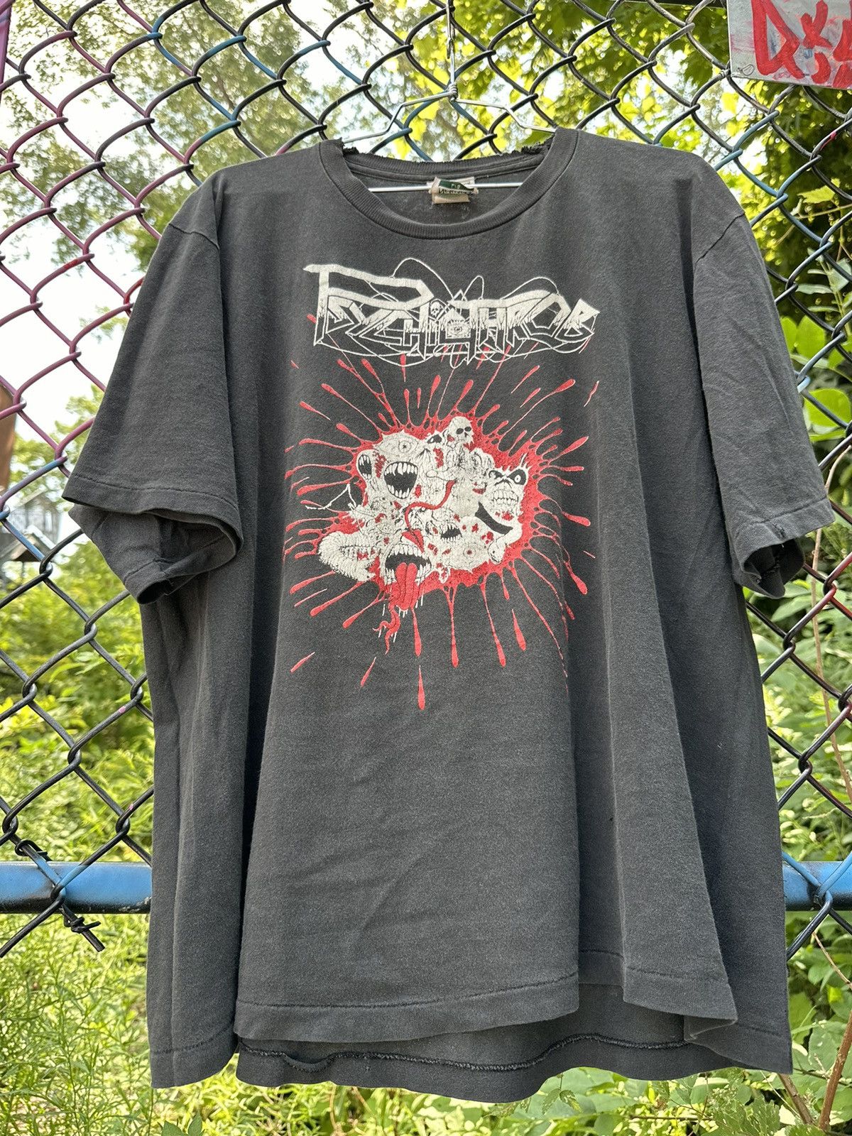 Band Tees × Vintage 1991 Psychicthrob 'Bursting Dementia' Tee Size US L / EU 52-54 / 3 - 1 Thumbnail