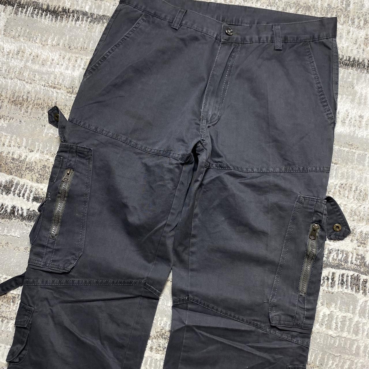 Japanese Brand 00s Opium Cargo Trousers Grey 32" Size US 32 / EU 48 - 2 Thumbnail