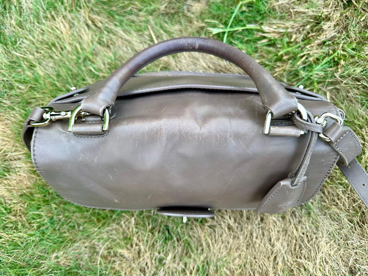 Mulberry Authentic Mulberry Primrose Taupe Calf Leather Top Handle Size ONE SIZE - 4 Thumbnail