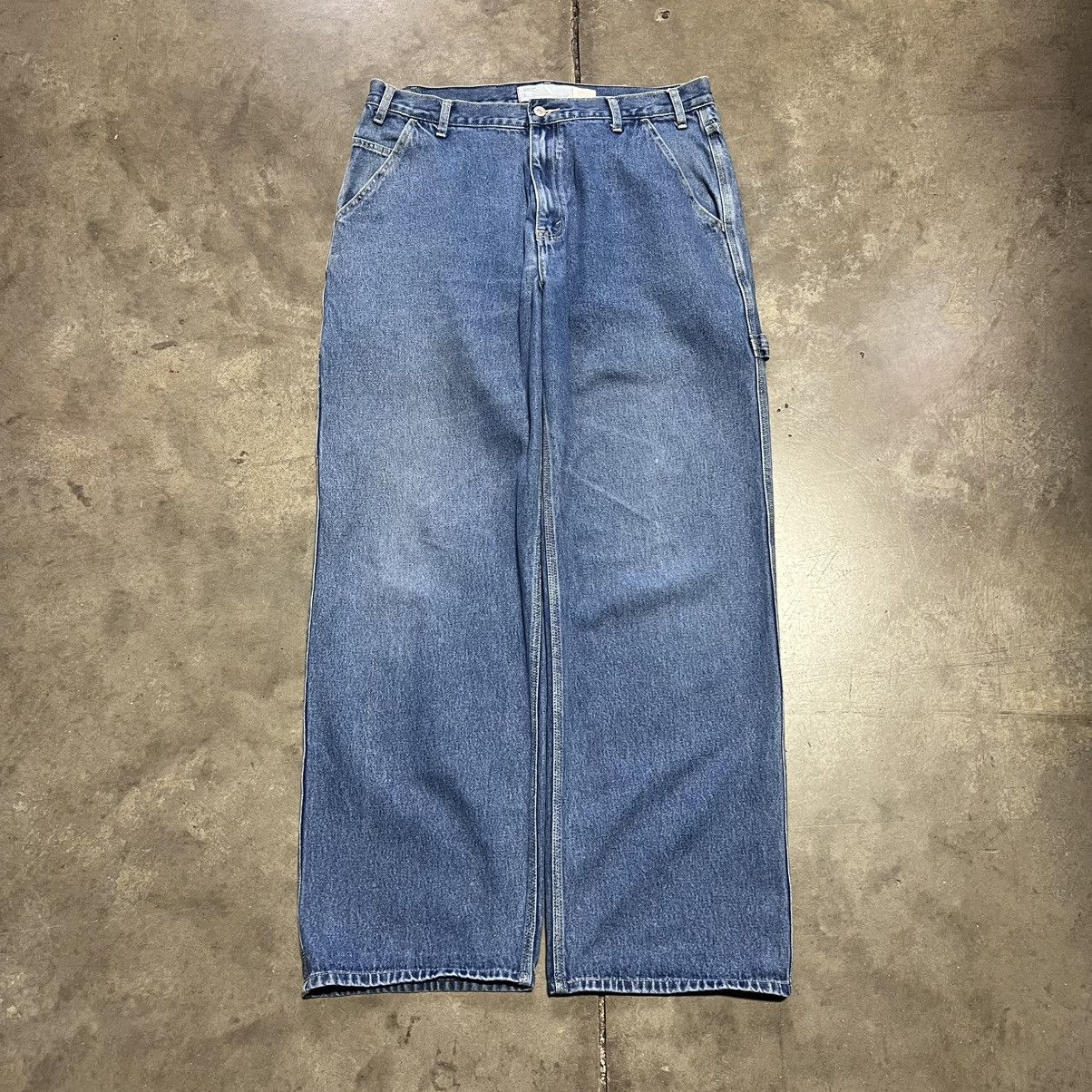 Levi's Vintage Levi Baggy Denim Carpenter Jeans Wide Leg Skater Y2K Size US 36 / EU 52 - 1 Thumbnail