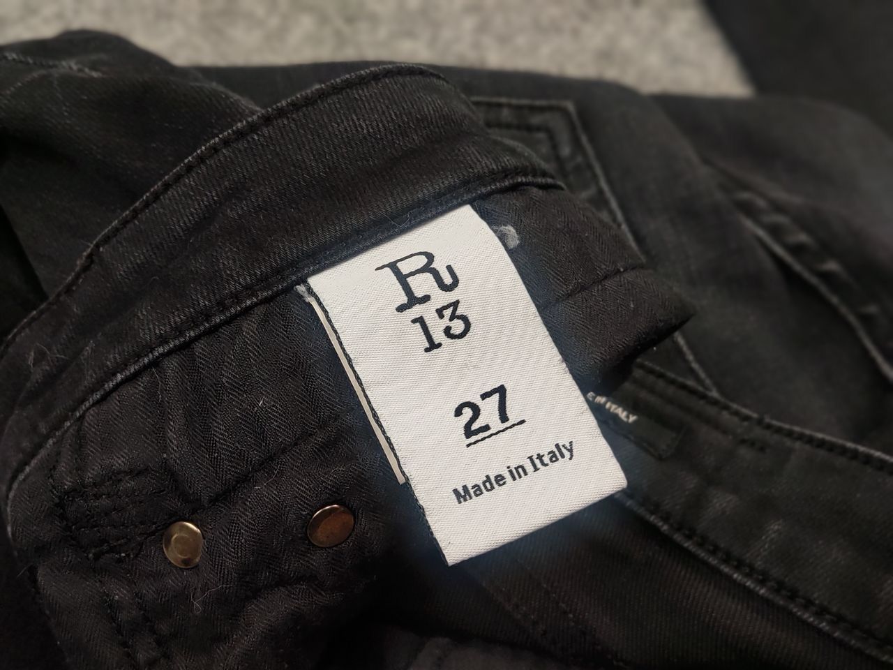 R13 R13 Design Boy Skinny Howell Light Faded Denim Jeans Size 27" / US 4 / IT 40 - 9 Thumbnail