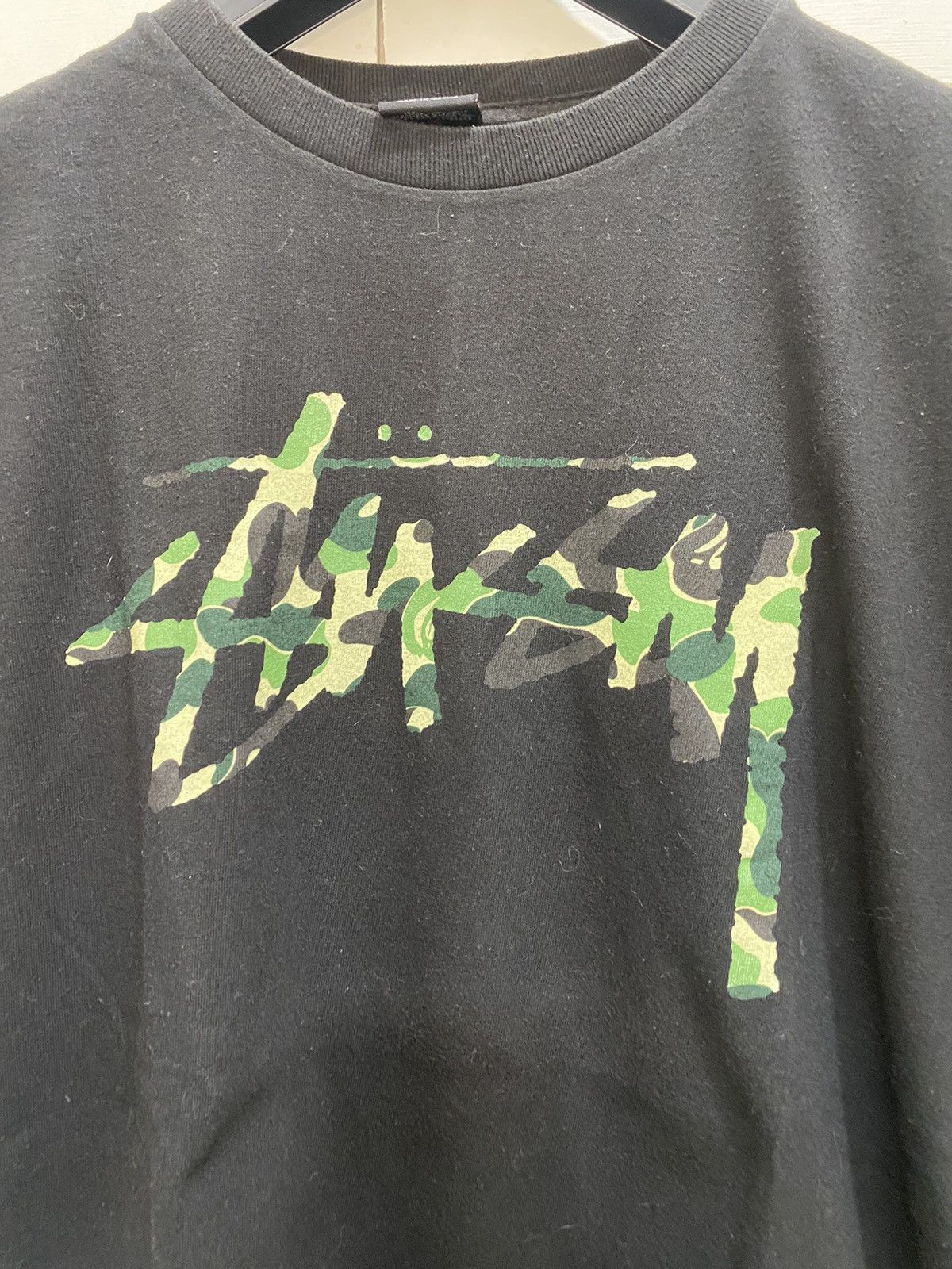 Stussy Stüssy x Bape 30th Anniversary T-shirt, size L, black used Size US L / EU 52-54 / 3 - 3 Thumbnail
