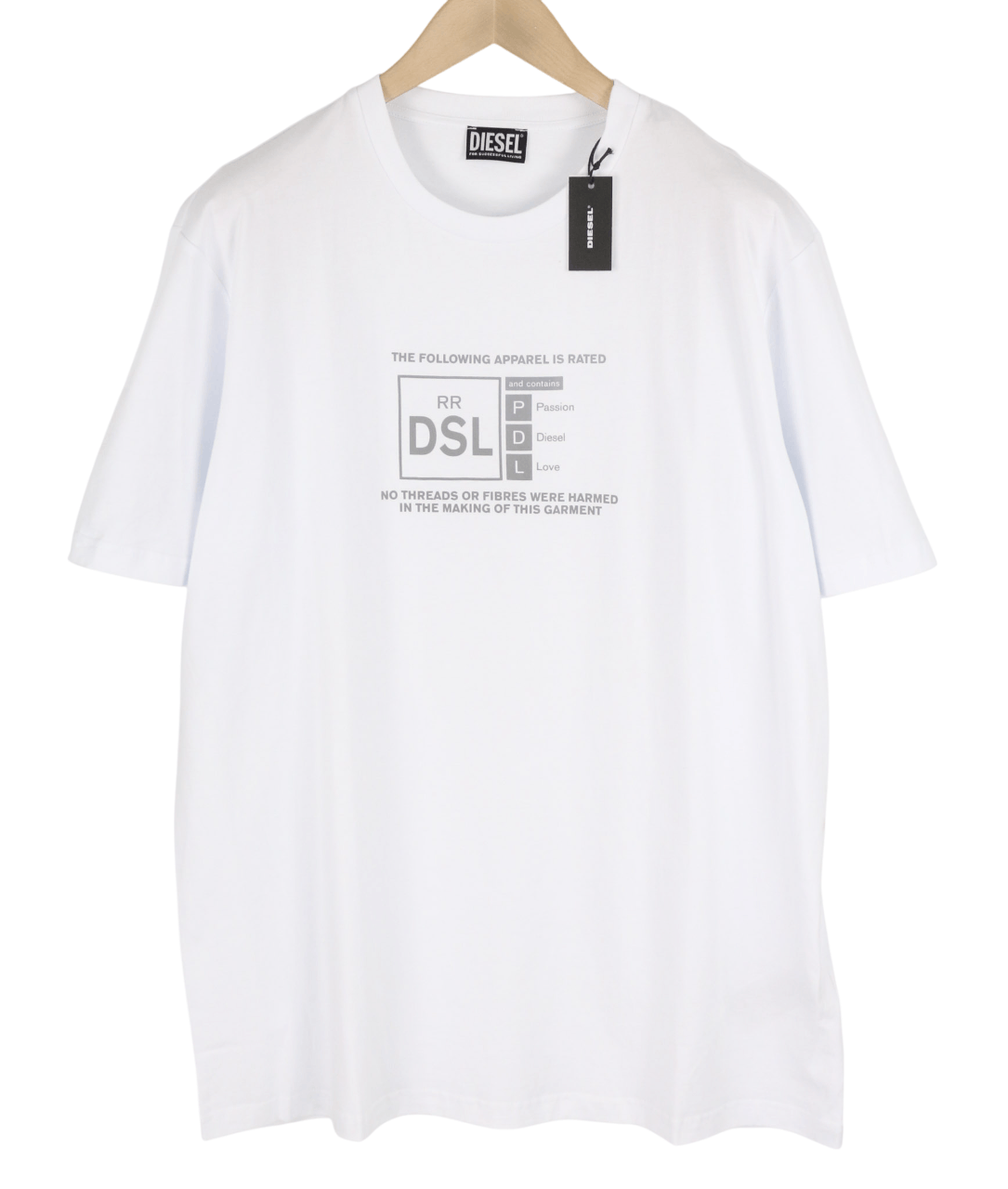 Diesel T-JUST-A35 2XL Short Sleeve Logo Tee 40259 Size US XXL / EU 58 / 5 - 1 Thumbnail