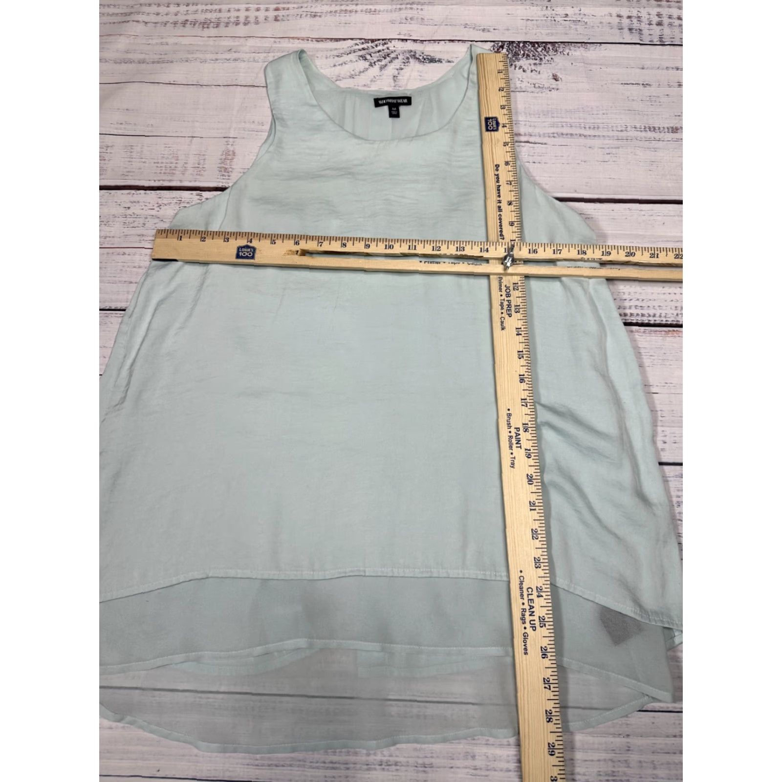 Vintage WHO WHAT WEAR Green Layered Sheer Top Shirt Blouse Sleeveless Lightweight M Women XS? (Wait) Size M / US 6-8 / IT 42-44 - 6 Thumbnail