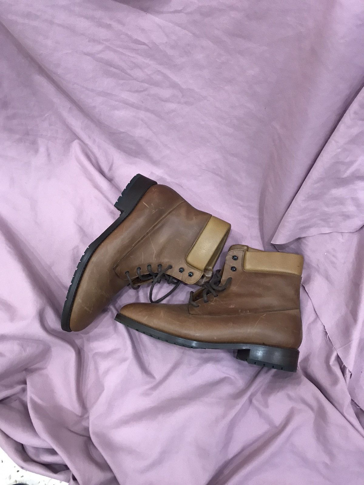 Other LAMBSKIN SHOEPASSION BOOTS VEG TANNED OILY LEATHER Size US 8.5 / EU 41-42 - 11 Thumbnail