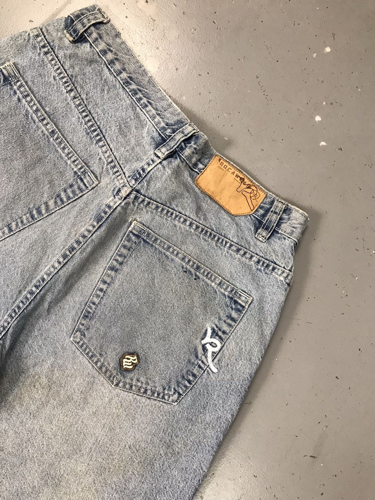 Rocawear Vintage rocawear skater denim jort Size US 34 / EU 50 - 15 Thumbnail