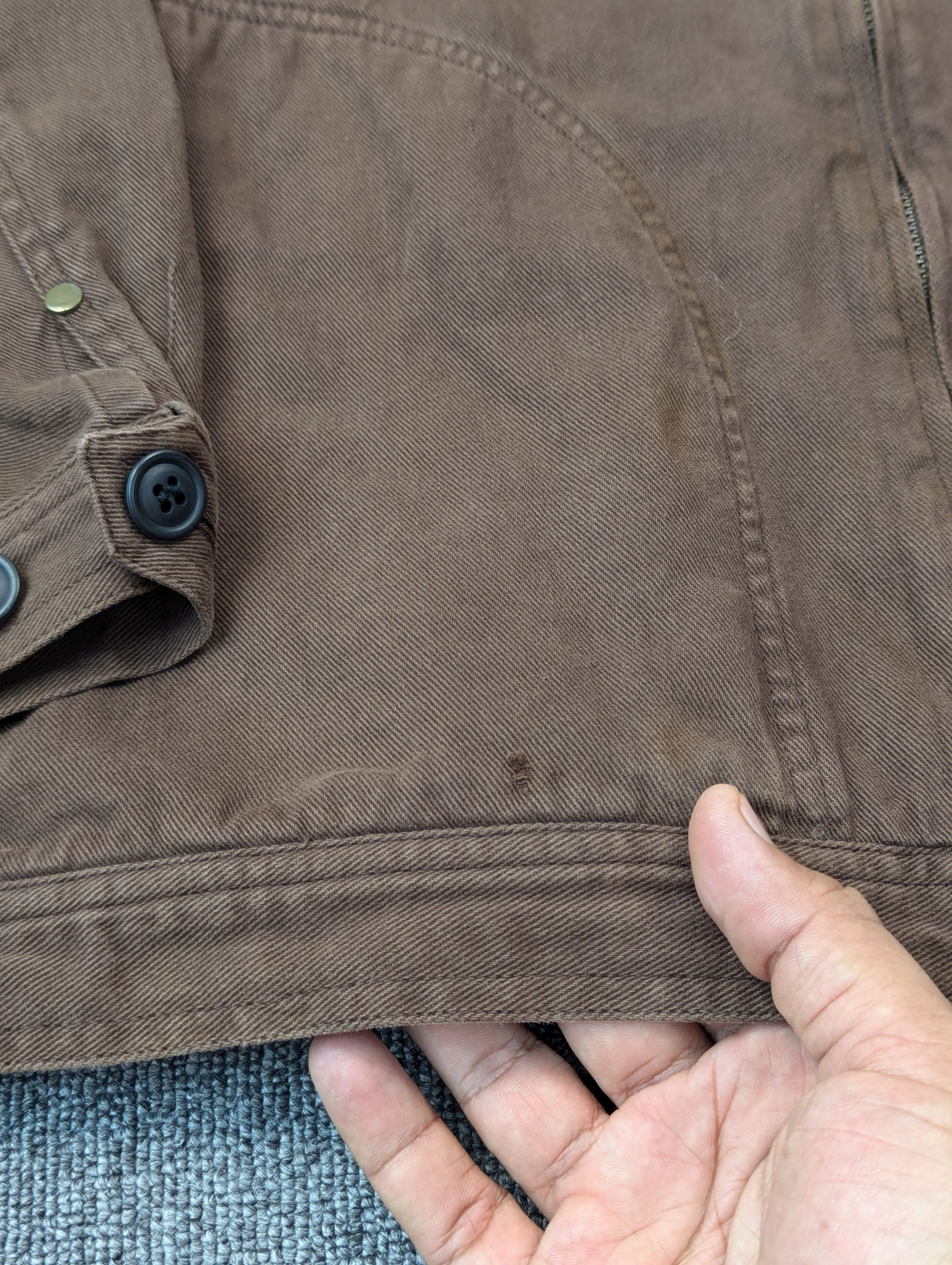 Japanese Brand Vintage Mackdaddy Distressed Brown Cotton Jacket Size US L / EU 52-54 / 3 - 10 Thumbnail
