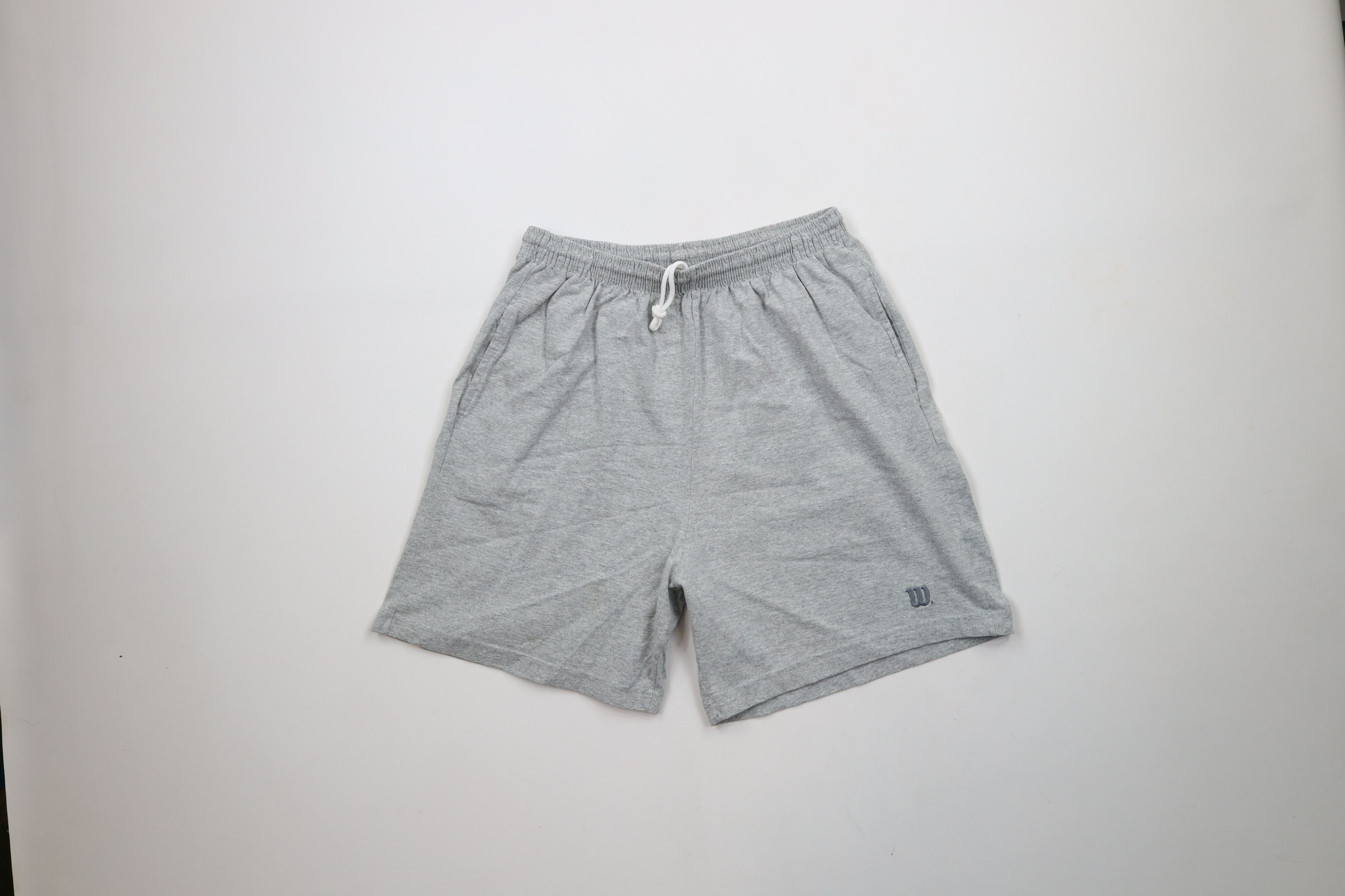 Vintage Vintage 90s Wilson Knee Dad Shorts Heather Gray Cotton Blend Size US 34 / EU 50 - 1 Thumbnail