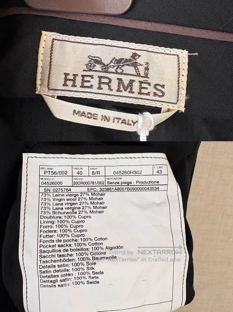Hermes Hermes Spring-Autumn Men's Casual Trousers Size 40R - 9 Thumbnail