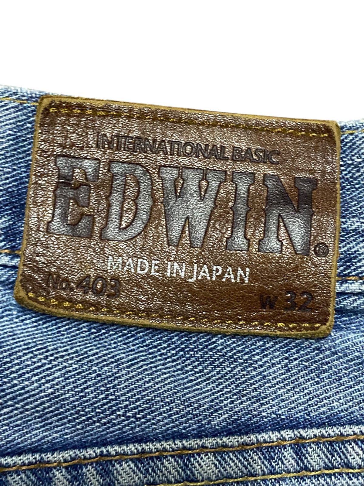 Jun Takahashi Vintage Japanese Brand Edwin 404 Dirty Bleach Loose Jeans Size US 33 - 15 Thumbnail