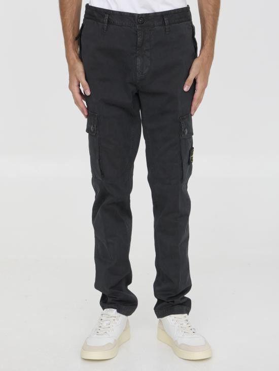 Stone Island STONE ISLAND Men Straight Pants 8115303L1 BLACK Size US 30 / EU 46 - 1 Thumbnail