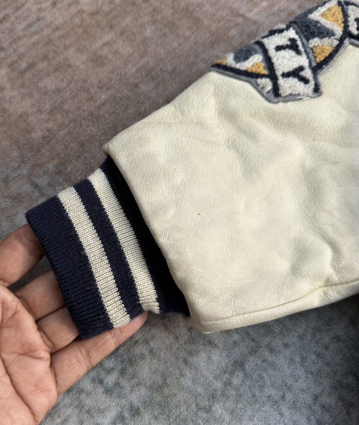 Vintage Vintage Kearney House Varsity Jacket Wool Leather Patchwork Size US M / EU 48-50 / 2 - 13 Thumbnail