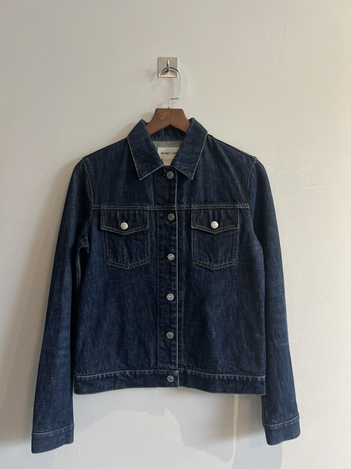 Helmut Lang × Vintage 90’s HELMUT LANG ARCHIVAL DENIM JACKET Y2K RARE Size S / US 4 / IT 40 - 1 Thumbnail