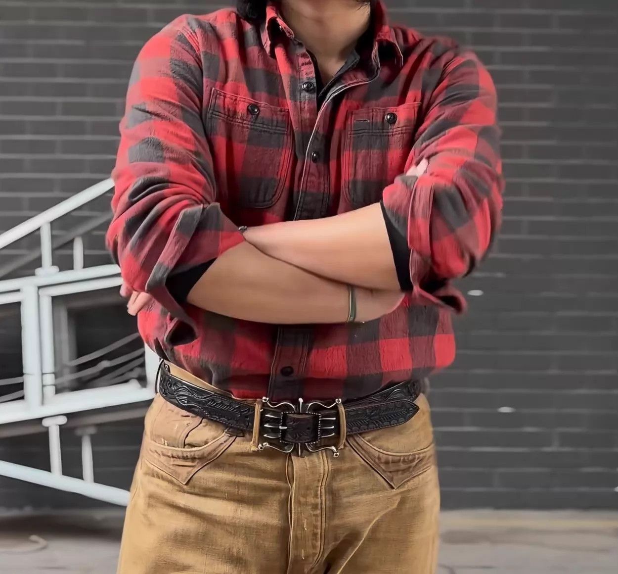 RRL Ralph Lauren RRL Double RL Western Stripe Shirt Vintage S (Layering, Excellent) Size US S / EU 44-46 / 1 - 1 Thumbnail