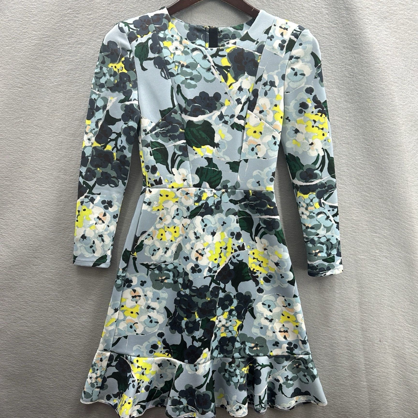 Erdem Erdem Women's Flare Dress 6 Blue Floral Sleeveless Formal Party Wedding UK Elegant Vintage Size M / US 6-8 / IT 42-44 - 2 Thumbnail