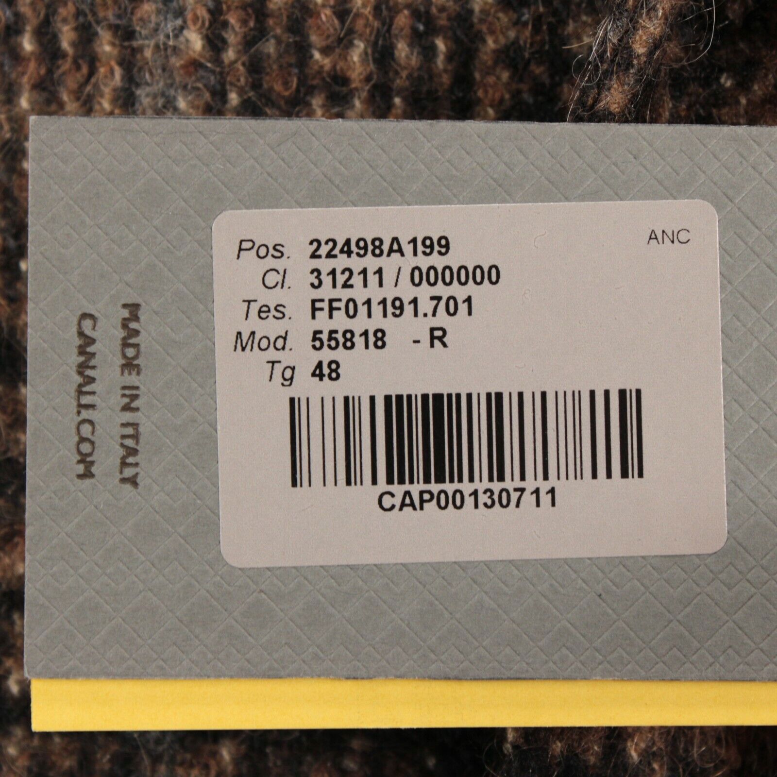 Canali Canali Coat Size S US In Brown Wool Blend Size US S / EU 44-46 / 1 - 7 Thumbnail