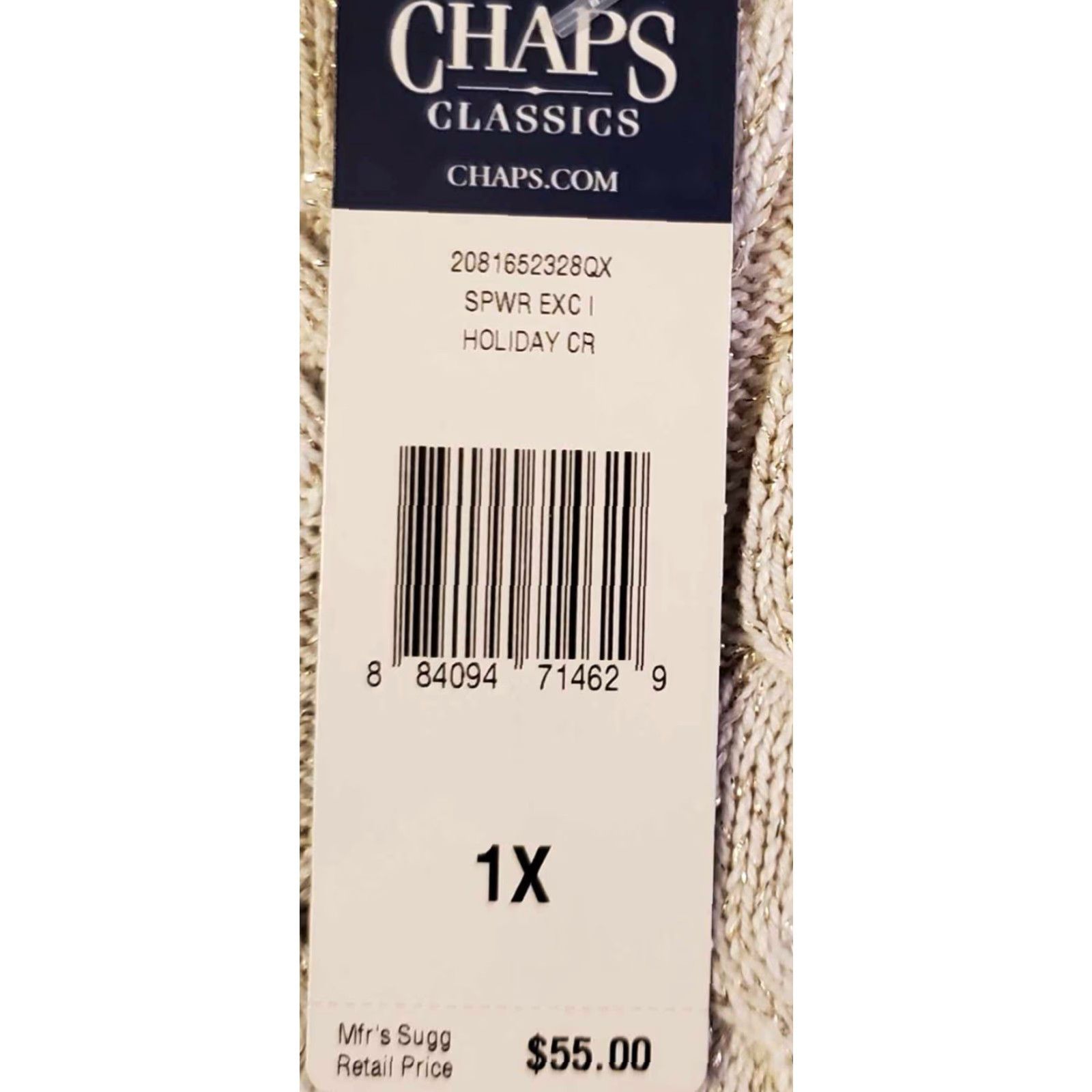 Chaps Chaps Sweater Womens NWT 1X Long Sleeve V-Neck White Cotton Blend Knit Pullover Casual Womens Classic 90s? Size XL / US 12-14 / IT 48-50 - 7 Thumbnail