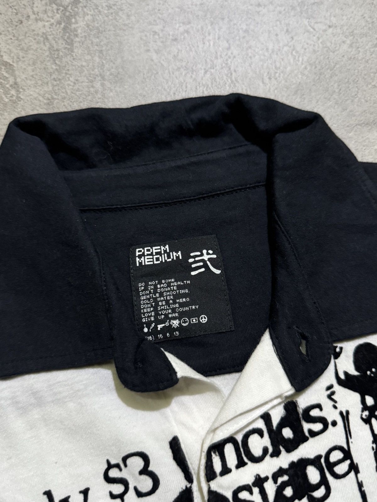 PPFM SS2009 PPFM Grapich Music Polo Shirt Size US M / EU 48-50 / 2 - 3 Thumbnail
