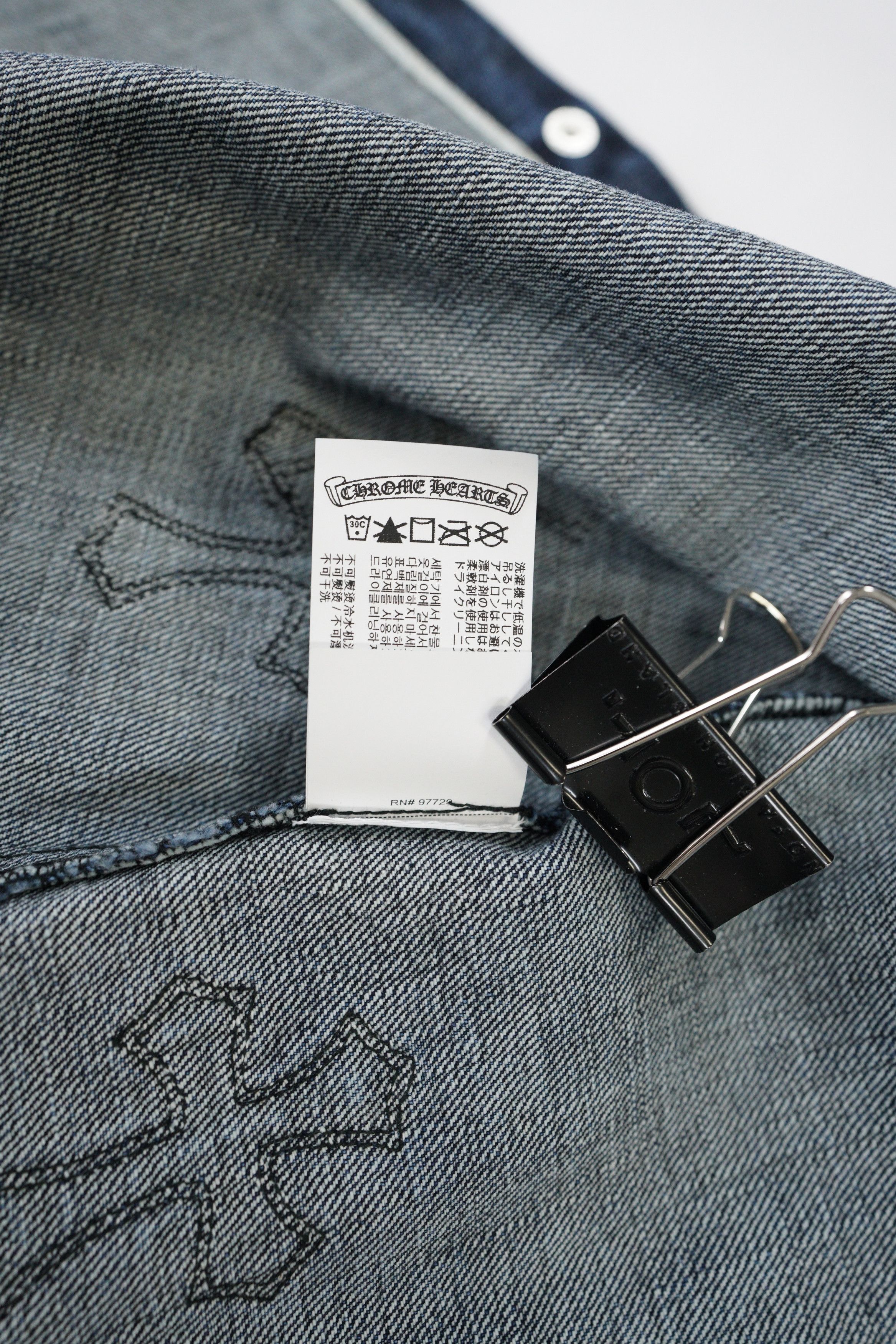 Chrome Hearts Chrome Hearts Denim Cross Shirt Size US L / EU 52-54 / 3 - 17 Thumbnail
