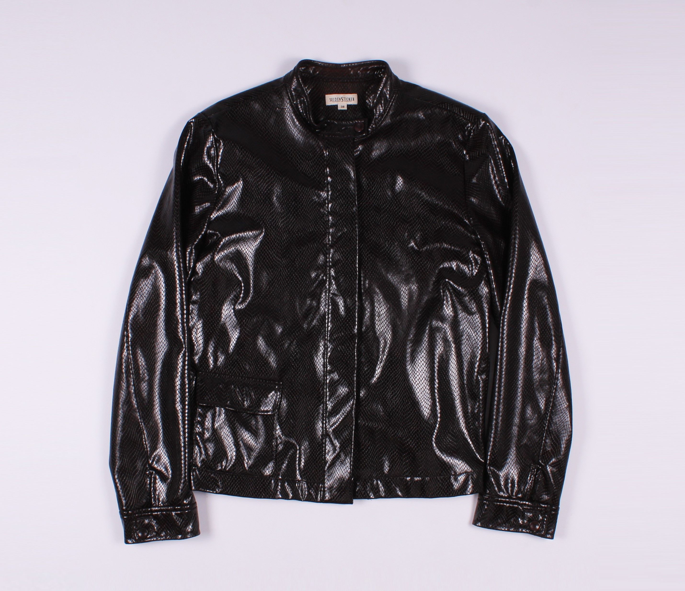 Other Vintage Saiden Sticker Y2K Snakeskin Imitation Jacket Size M / US 6-8 / IT 42-44 - 1 Thumbnail
