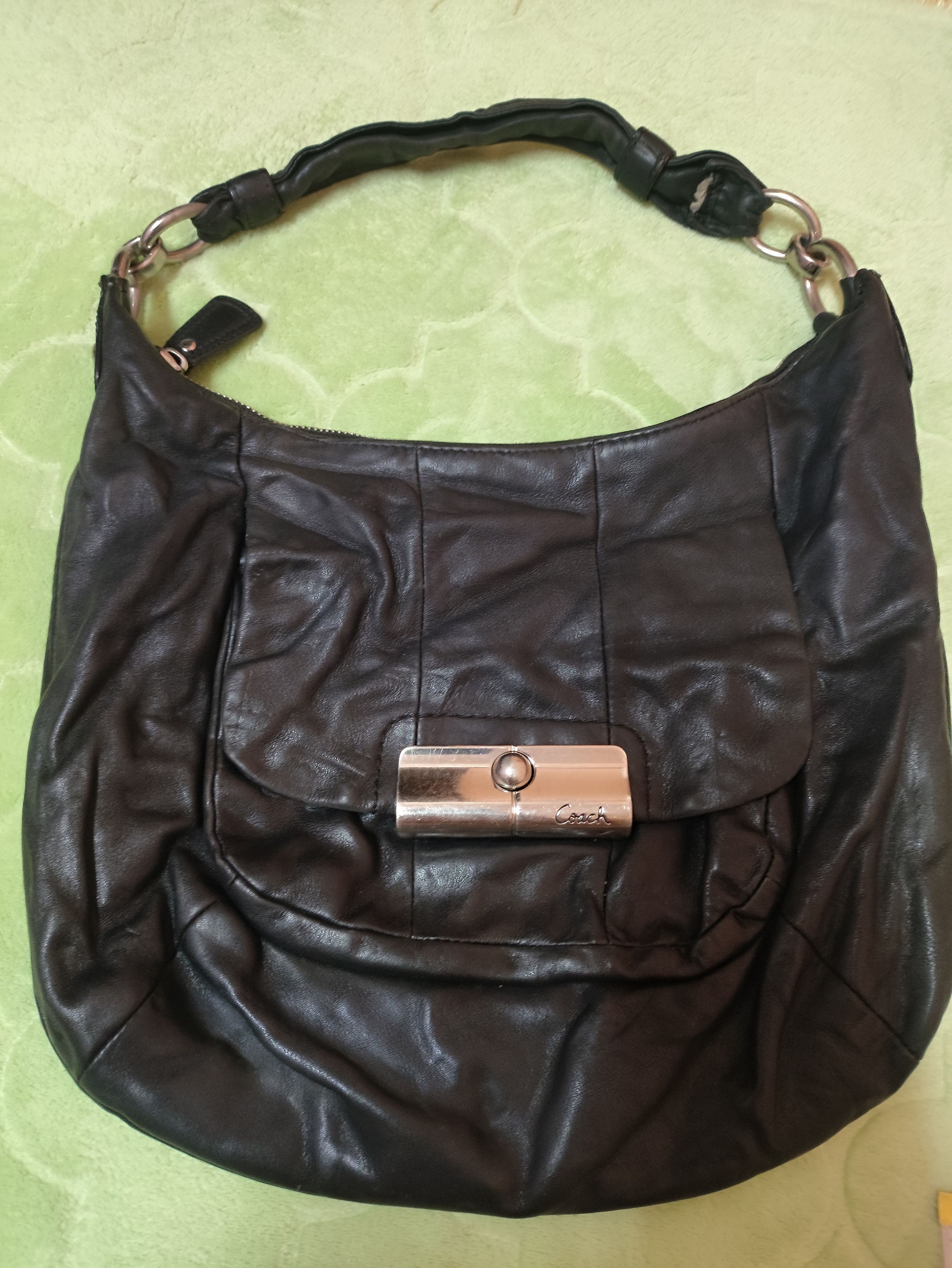 Coach × Leather × Vintage Vintage Leather Coach Hobo bag (Nice black leather) Size ONE SIZE - 6 Thumbnail