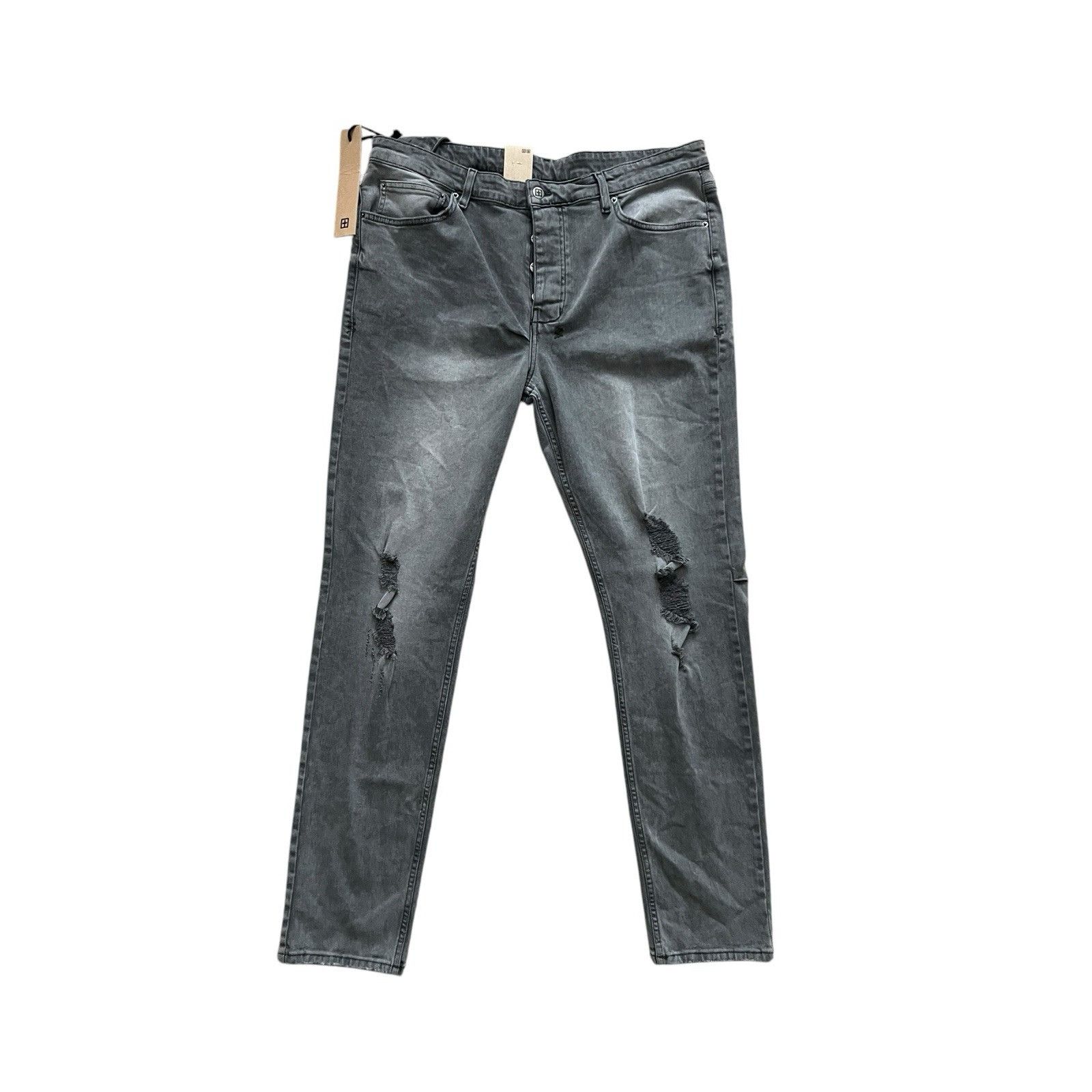 Ksubi Jeans Mens Chitch Slim Prodigy Gray Size 38/32