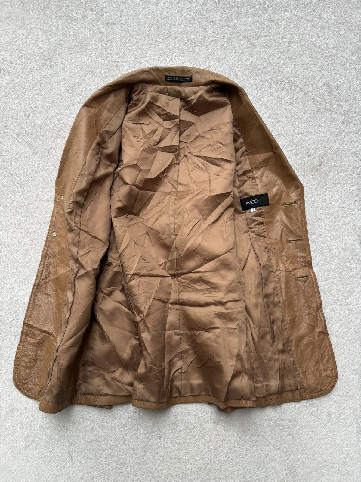 Yohji Yamamoto Ined by Yohji Yamamoto Leather Jacket Size S / US 4 / IT 40 - 5 Thumbnail