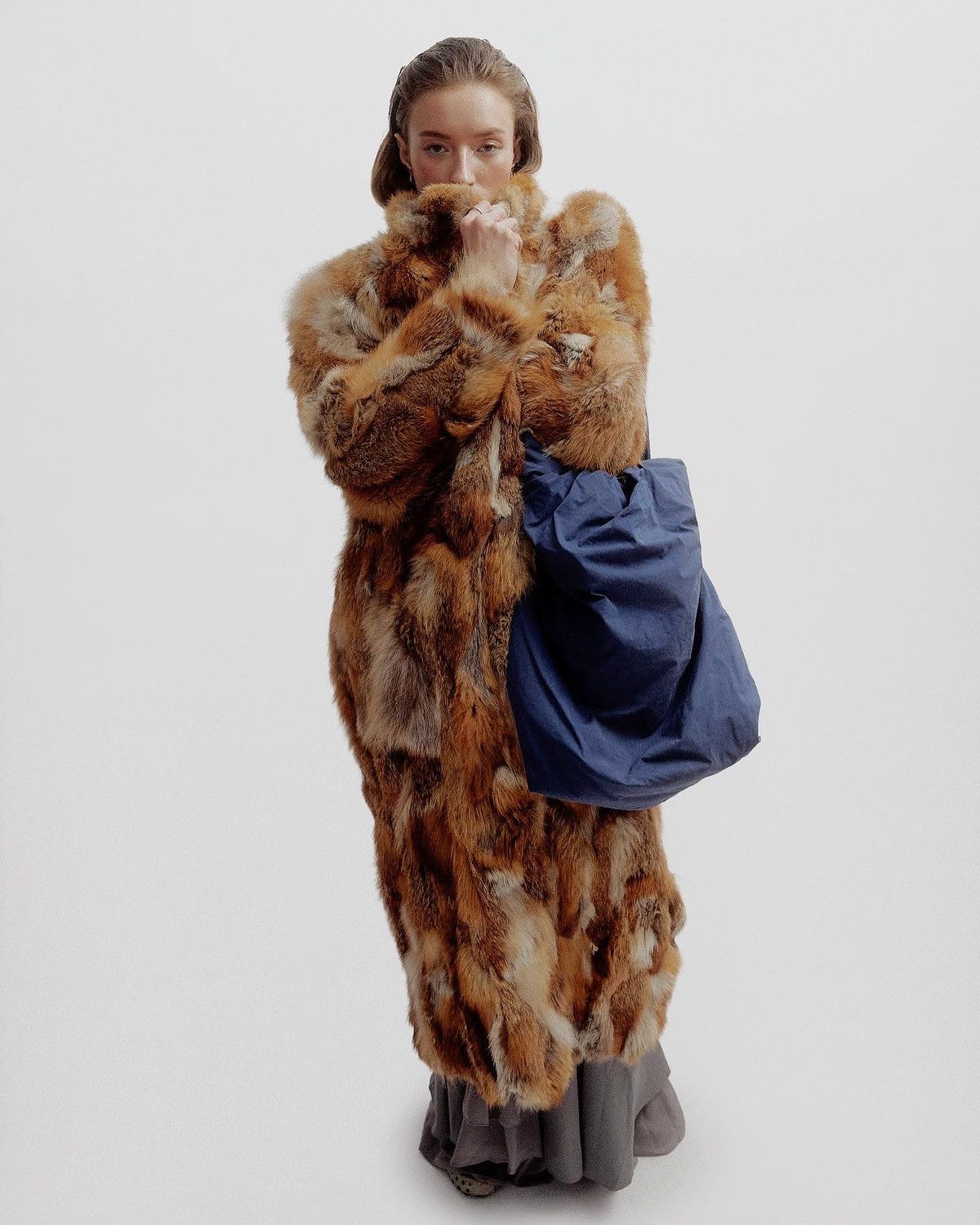 image of Archival Clothing x Vintage Real Fox Fur in Brown, Women's