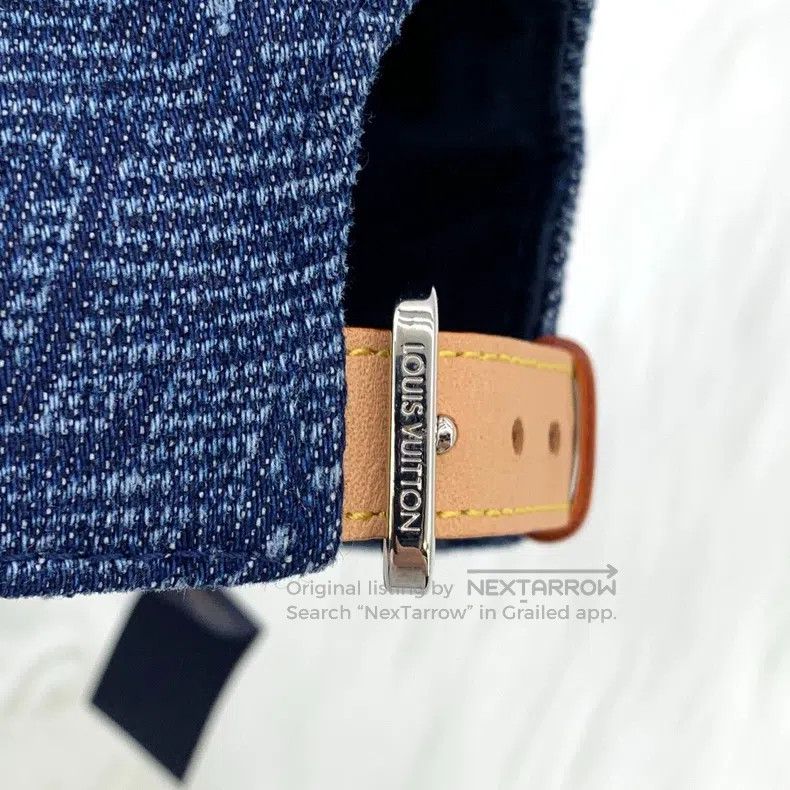 Louis Vuitton Louis Vuitton Navy blue logo full print cotton casual cap Size ONE SIZE - 7 Thumbnail