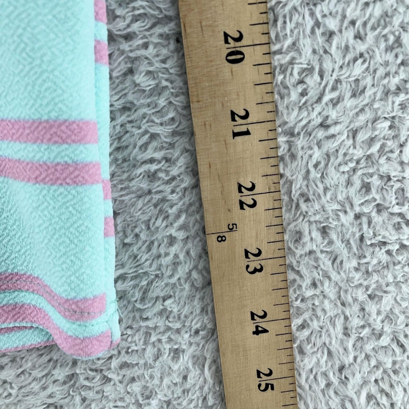 Vintage LuLaRoe Skirt Womens Small Aqua Pink Striped Pencil Stretch Bodycon Size 28" / US 6 / IT 42 - 4 Thumbnail