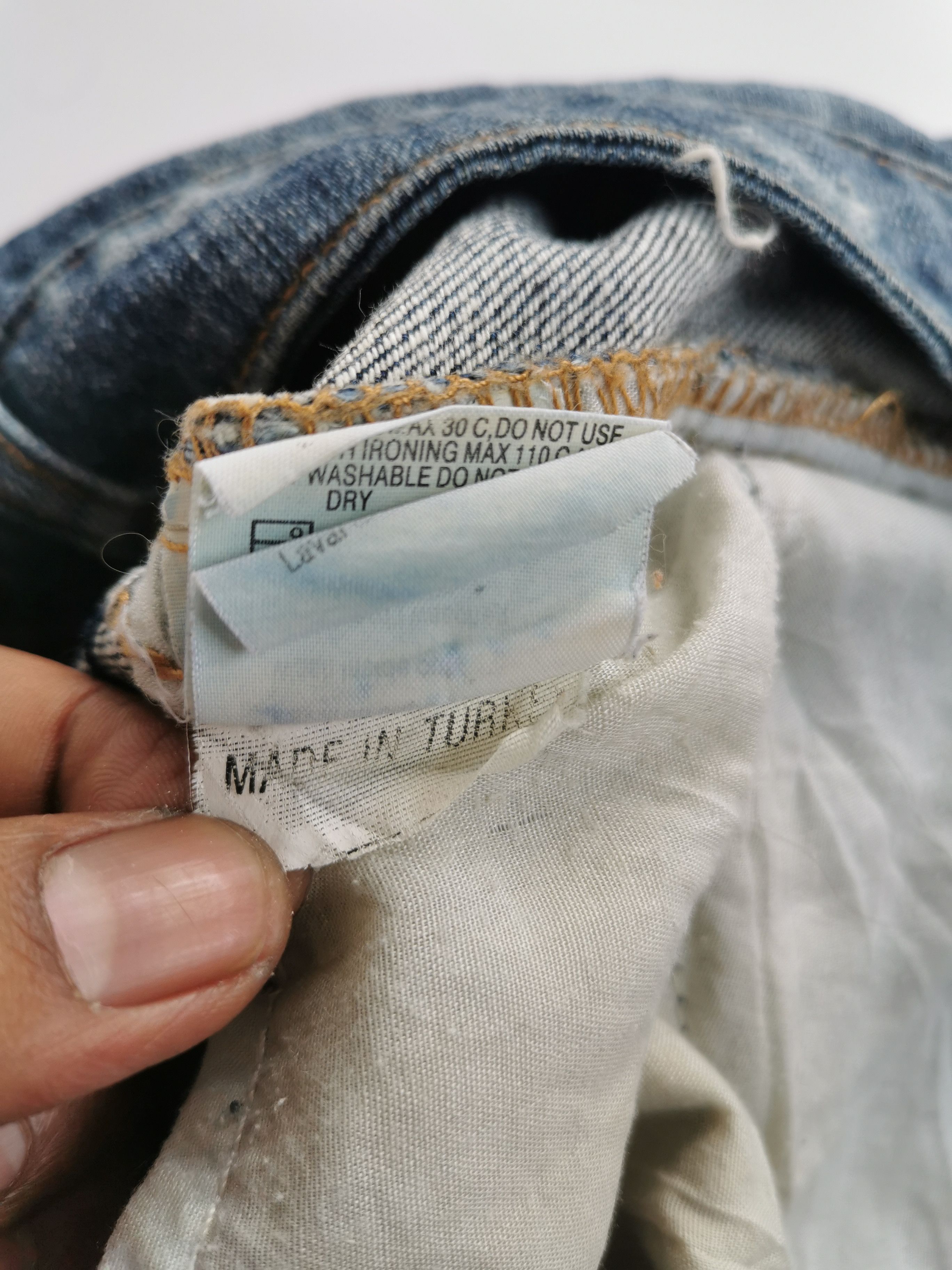 Frankie Morello Frankie Morello Y2K Gimmick Skull Damage Processing Jeans Size US 32 / EU 48 - 14 Thumbnail