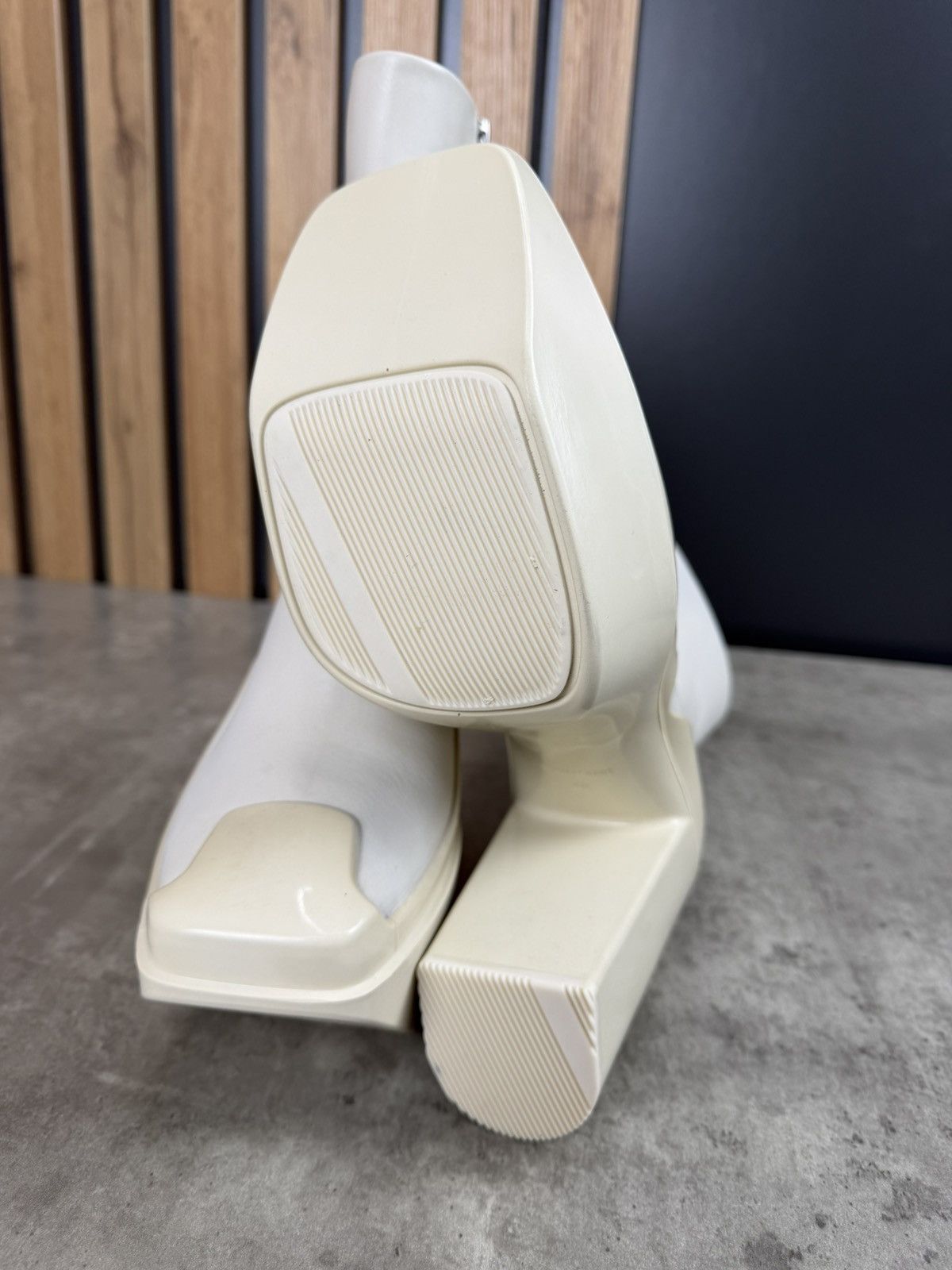 Peter Do at.kollektive x Peter Do Leather Platform Ankle Boots White Size US 10 / IT 40 - 13 Thumbnail